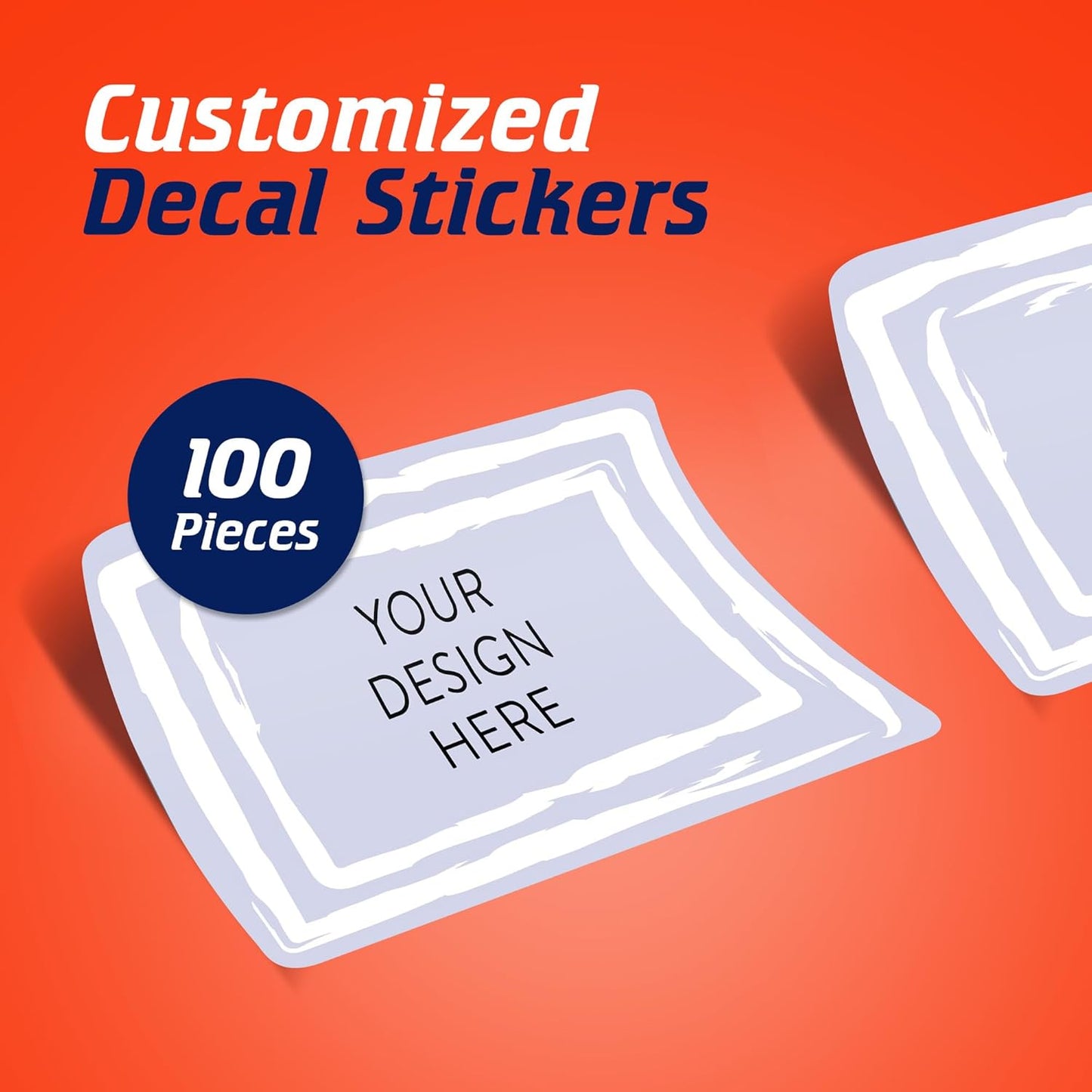 100 Custom Vinyl Stickers - Upload Your own Image, Text, Design, Logo - Personalized Logo Labels for Handmade, Packaging, Bottle, Jars, Candle, Brand Stickers (Lavender, 3x2)