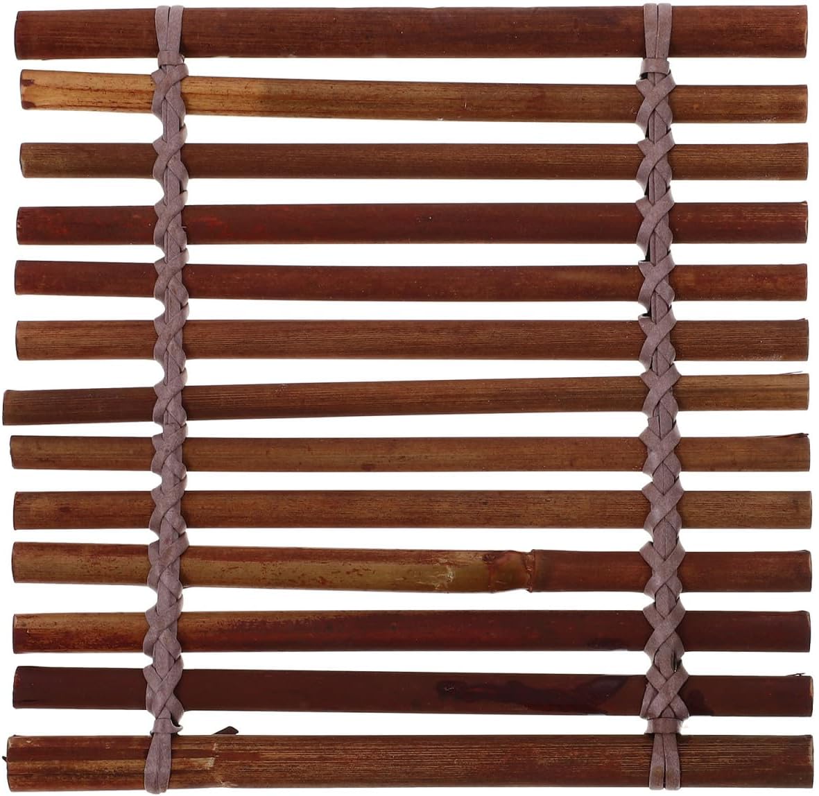 BESTOYARD 5.11-Inch Japanese Sashimi Bamboo Sheet- Decorative Platter Sushi Making Rolling Mats for Seafood Presentation Table Decor