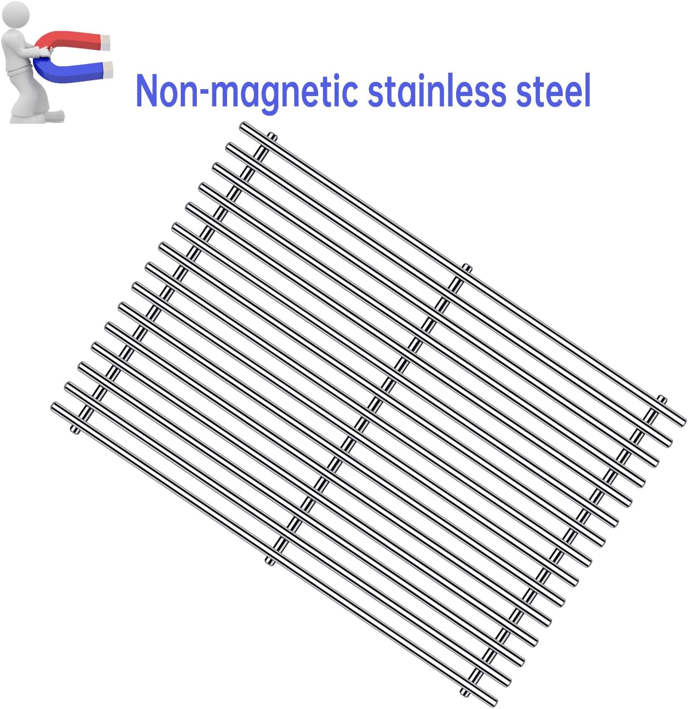 7636 7638 7639 Grill Grates Grill Parts for Weber Spirit Grill Spirit E-310, E-320, S-310, S-320, Spirit II E/S-310, GS4 300 Series, 17 Inch Porcelain Steel Flavorizer Bars Grid Replacement