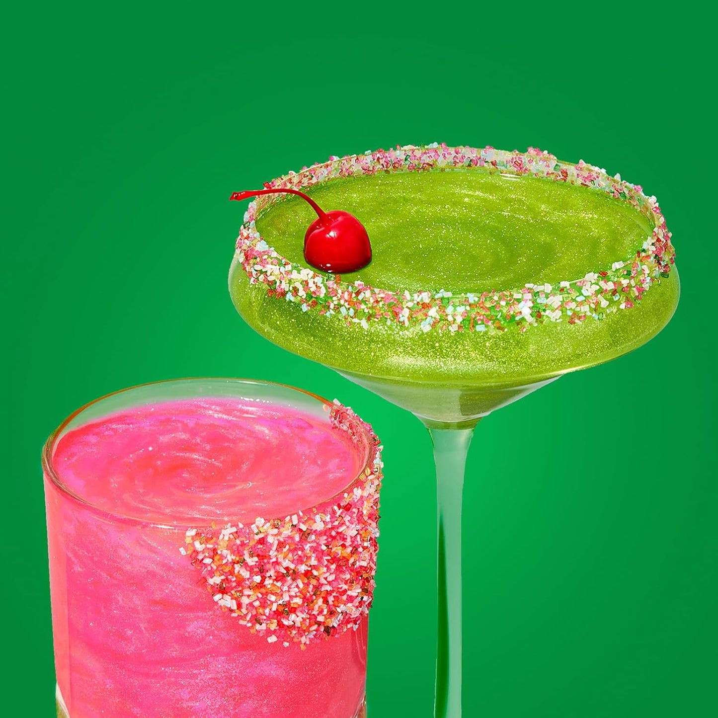Fancy Sprinkles Green-N-Grouchy Cocktail Decorating Kit Happy Hour, Holiday Parties, Bachelorette, Gifting, & Celebrations