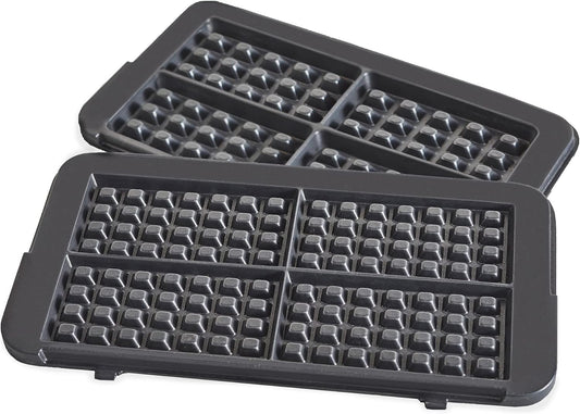 GreenPan Healthy Ceramic Nonstick Reversible Waffle Plates for 6-in-1 Contact Grill and Griddle, Dishwasher Safe, PFAS-Free