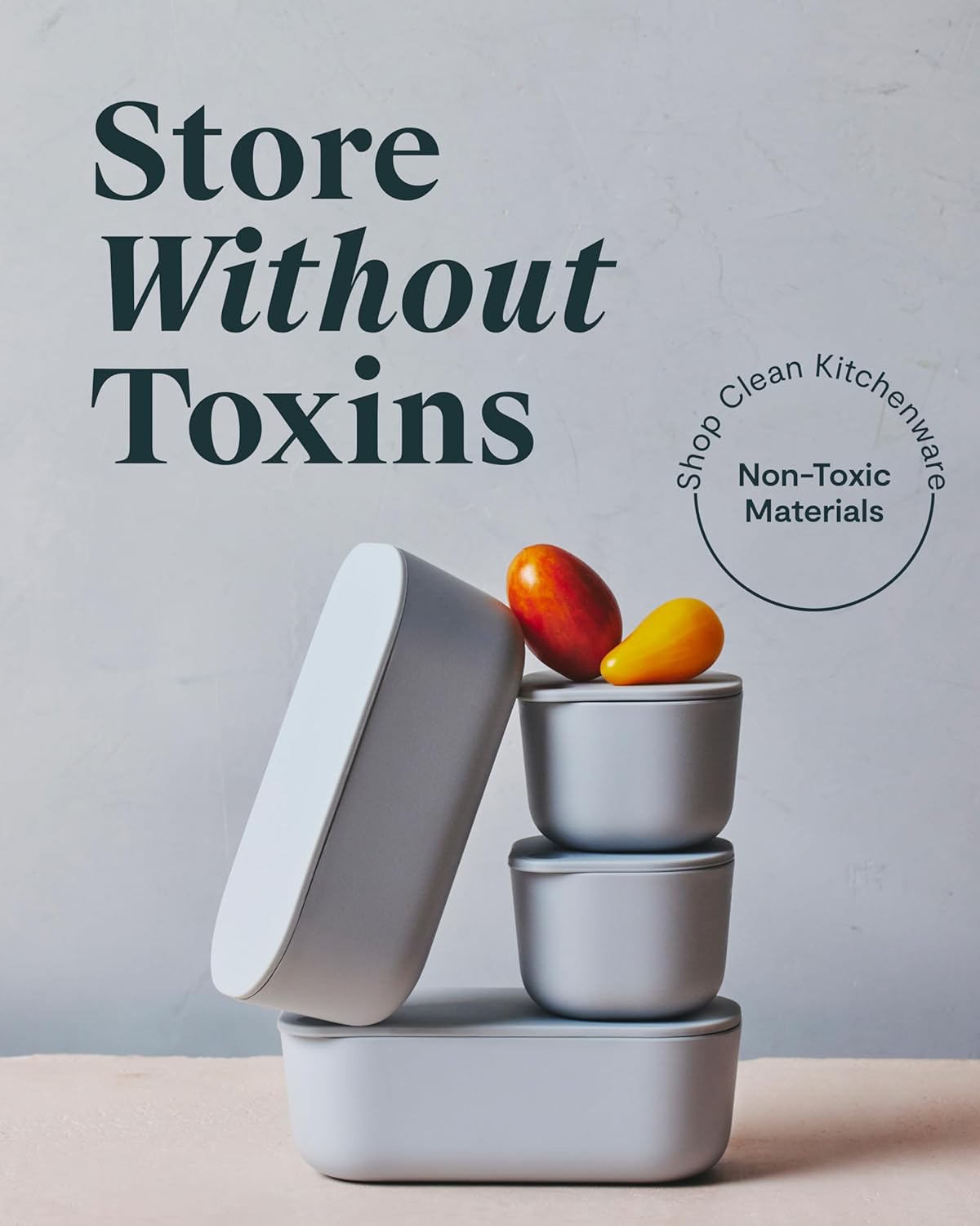 Caraway 2pc Dash Inserts - Dash Ramekins w/Lid - Easy to Store, Non Toxic - Perfect for Sauces, Garnish, & Small Snack or Sides