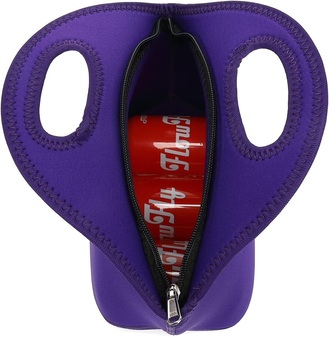 FlowFly Neoprene Kids Lunch box Insulated Soft Bag Mini Cooler Thermal Meal Tote Kit for Boys, Girls,Men,Women,School,Work, Office, Purple