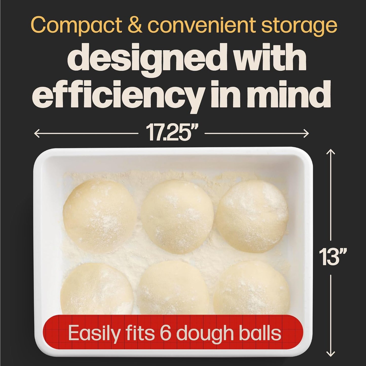 Hans Grill Pizza Dough Proofing Box - Pack of 2 Stackable BPA-Free Trays with Covers - Perfect as a Bread Proofing Box and Dough Container - Premium Quality Pizza Storage Container (2 Pack Large)