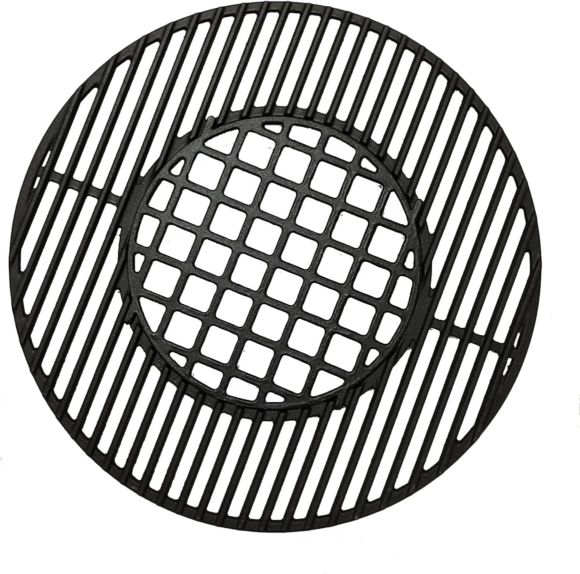 C883E Cast Iron Cooking Grid Grates Replacement for Weber 22.5 inches One-Touch Silver, Bar-B-Kettle, Master-Touch and One-Touch
