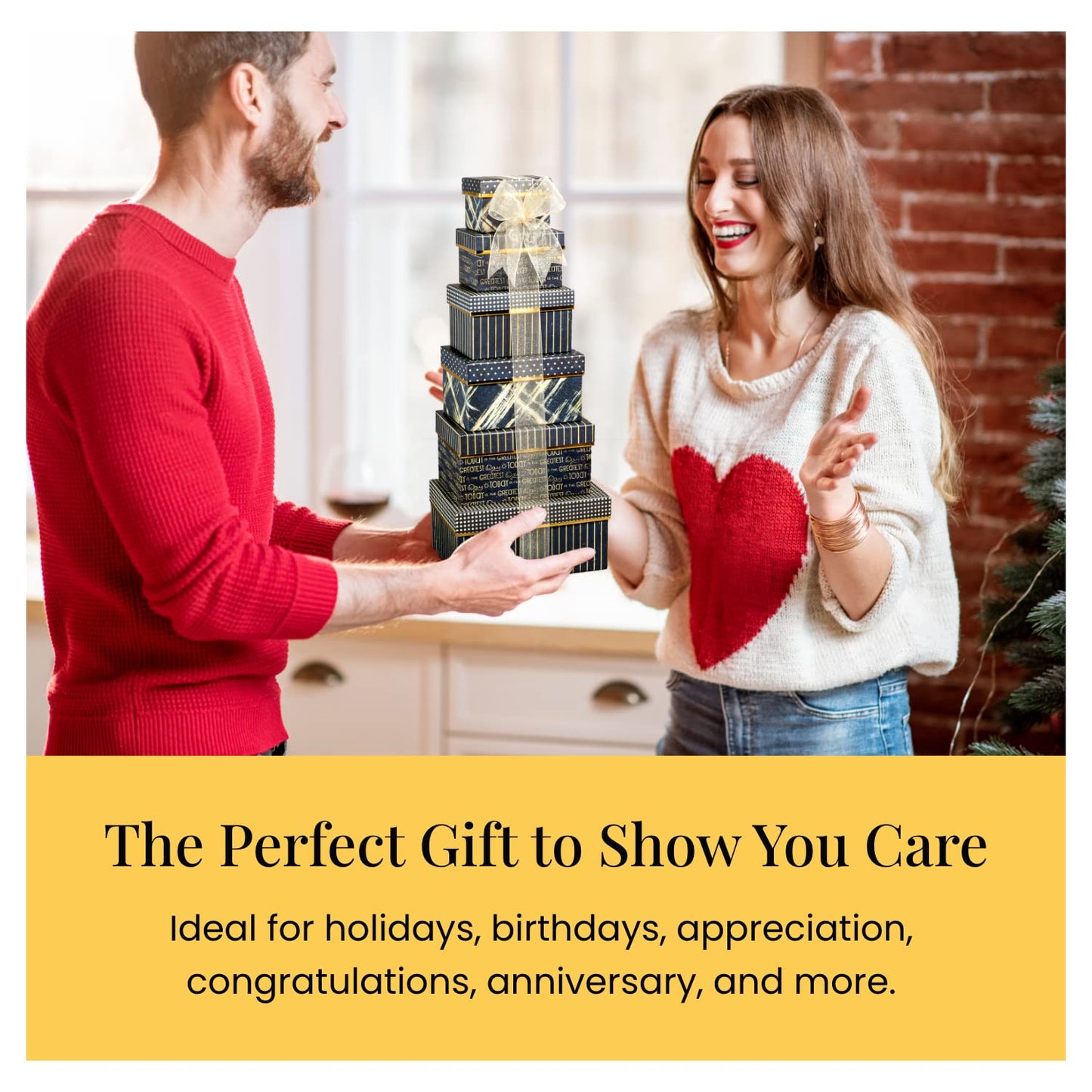 Broadway Basketeers Food Gift Basket Tower Snack Gifts for Women, Men, Families, College, Delivery for Holidays, Appreciation, Thank You, Corporate, Get Well Soon Care Package