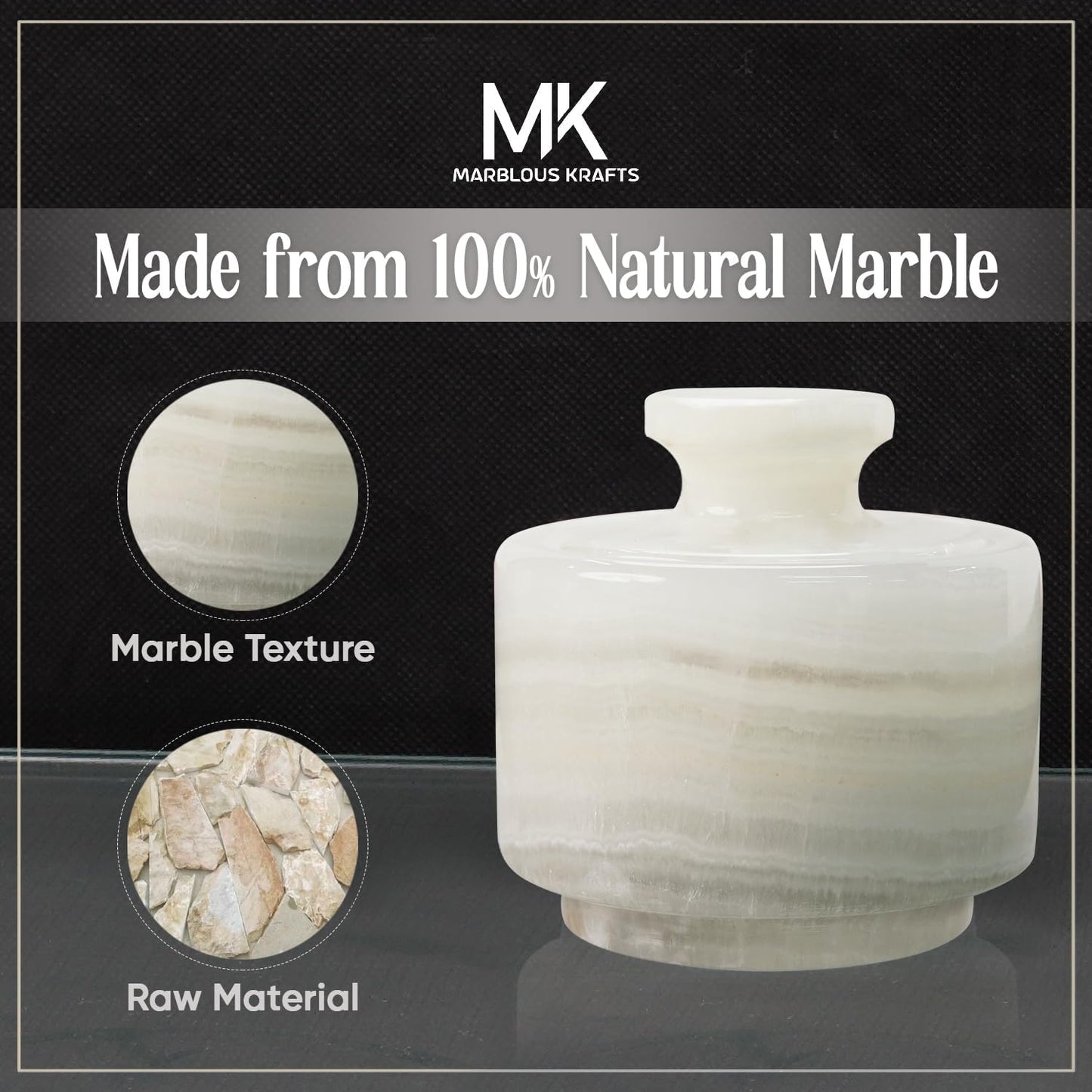 Marble Salt Cellar 3 Inch White Onyx Salt Holder With Lid for Spice Jar & Stone Salt Container, Modern Sugar Bowl