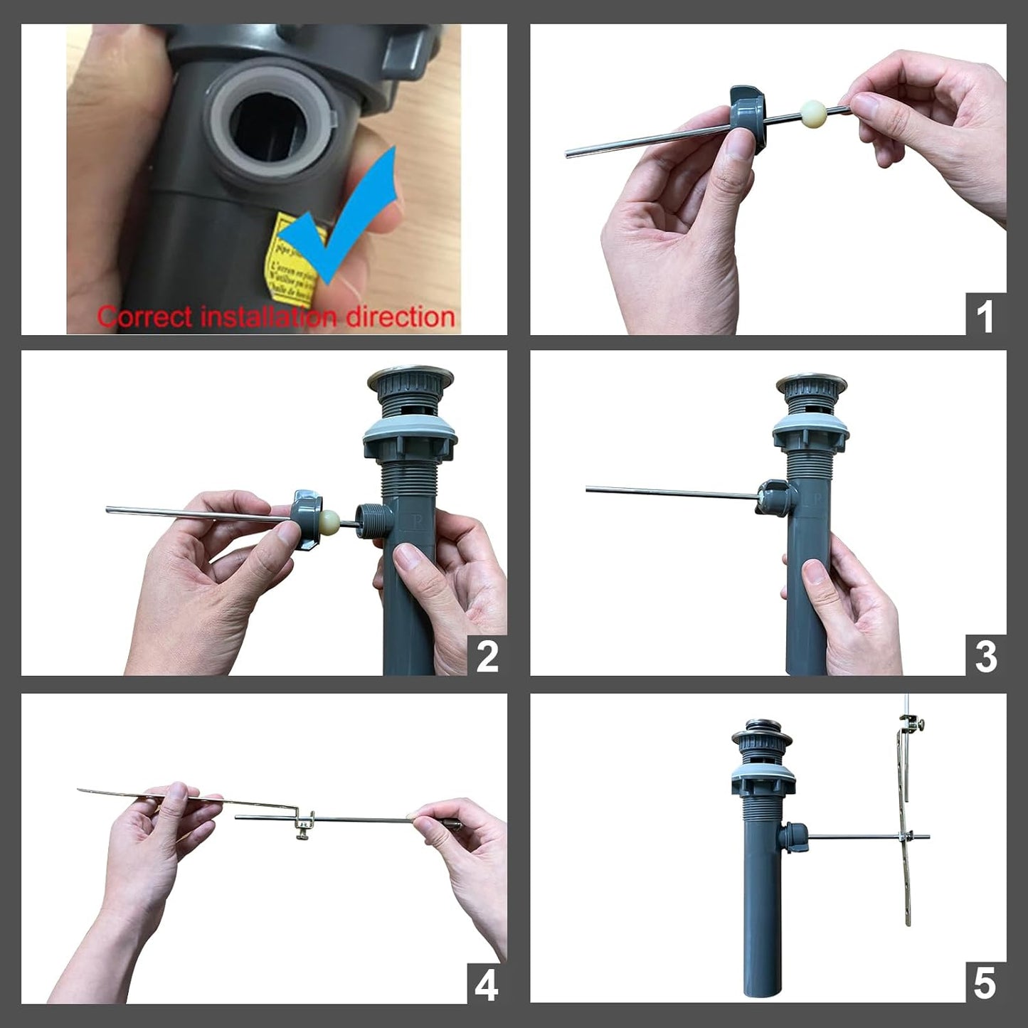 Bathroom Sink Drain with Lift Rod, Brushed Gold Sink Drain with Overflow, ARCORA Drain Stopper for Vessel Sink