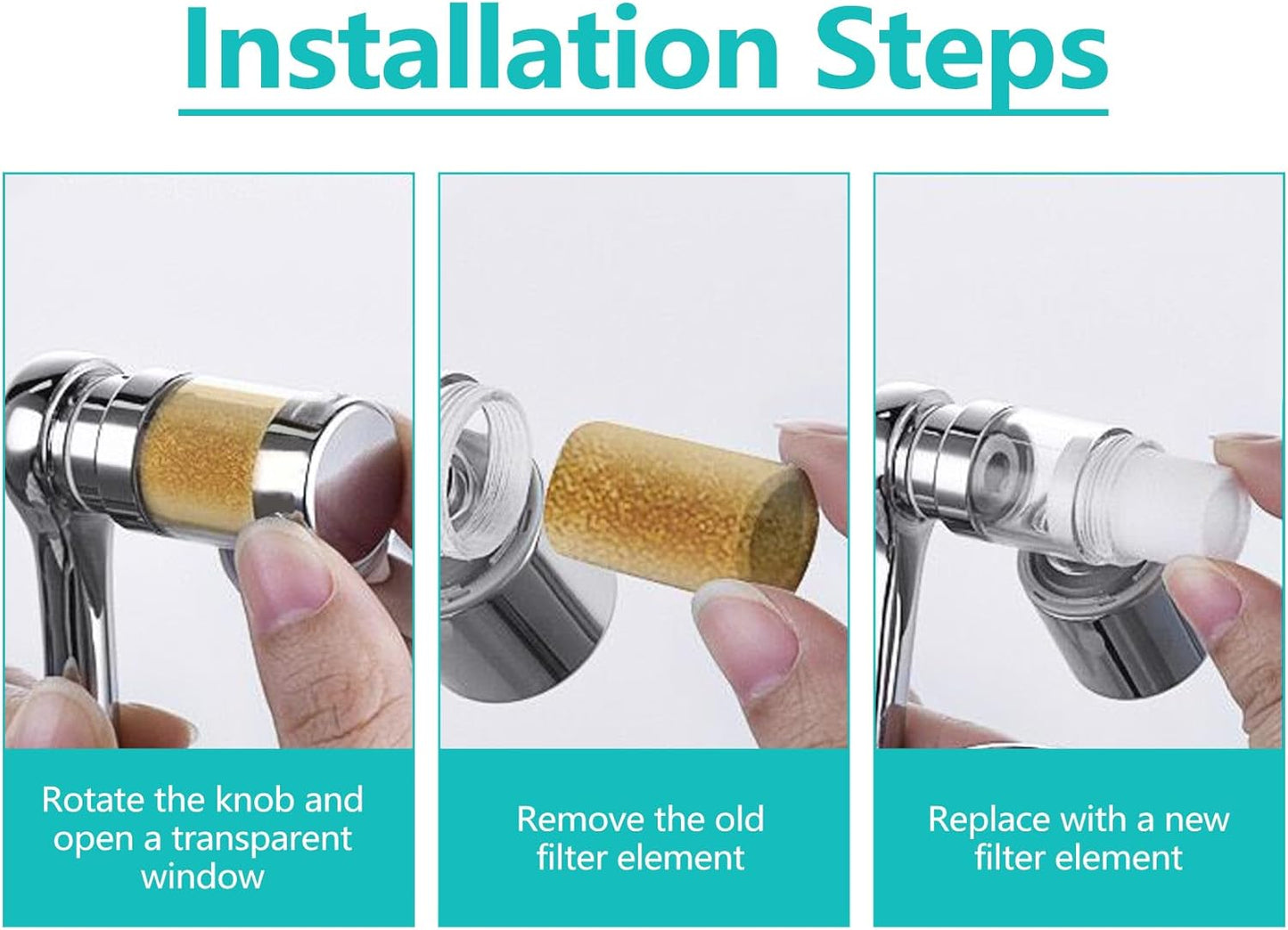 5Pcs Filter Elements, for 1080°Swivel Faucet Aerator Extension with Filter