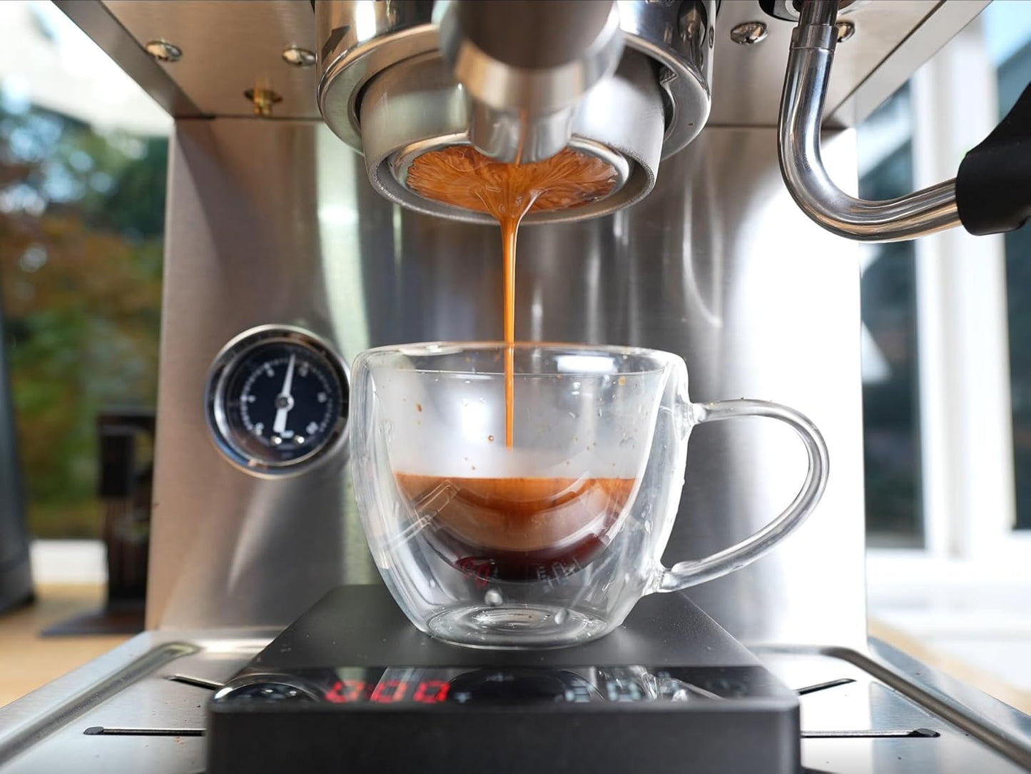 Apex Espresso Machine, Brushed Stainless Steel