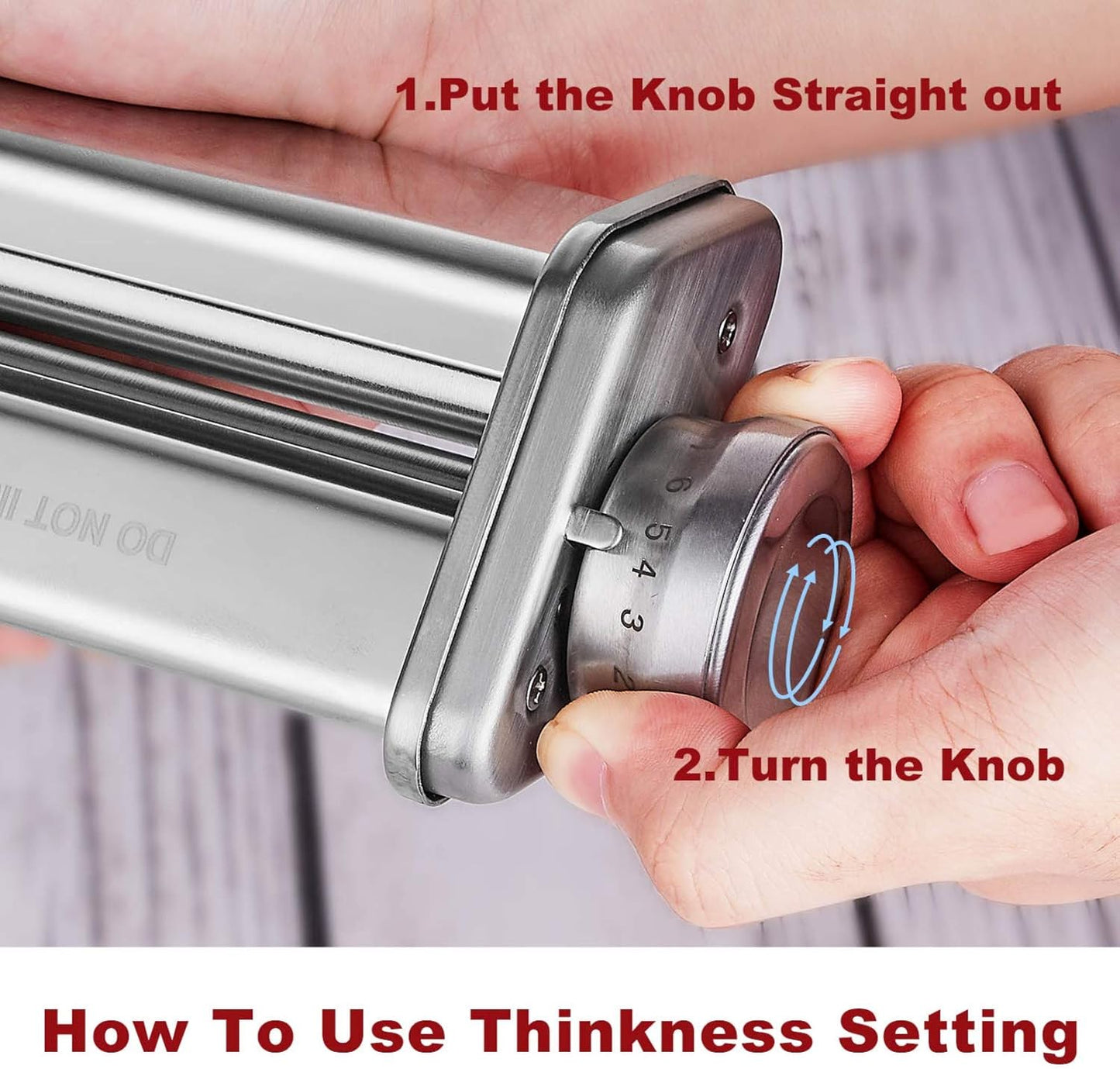 Pasta Attachment for KitchenAid Stand Mixer Included Pasta Sheet Roller, Spaghetti Cutter and Fettuccine Cutter Pasta Maker Stainless Steel Accessories 3Pcs by Gvode