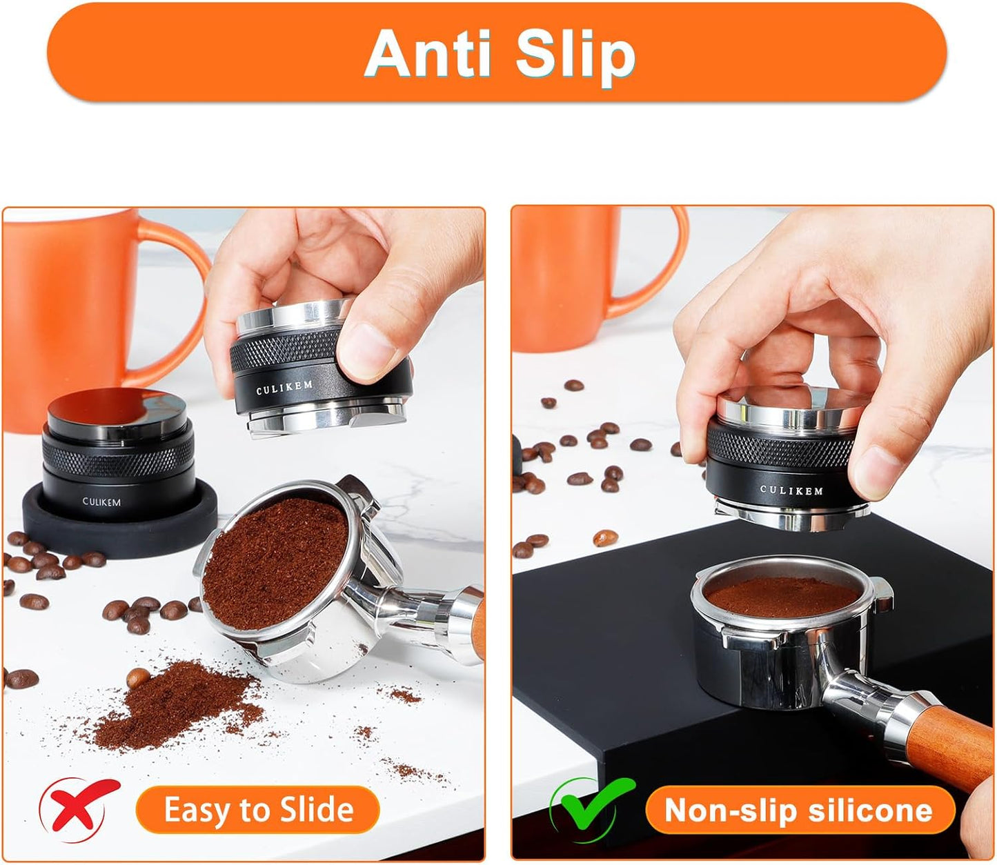 Espresso Tamper Mat Coffee Tamping - Food grade Silicone Coffee Tamping Mat for Espresso Machine Accessories, Tamp Mat for Barista Tools