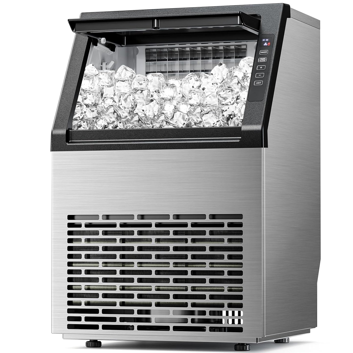 Antarctic Star Commercial Ice Maker Machine 79Lbs/24H, Self-Cleaning, Ice Scoop, Freestanding Ice Cube Machine for Home, Bar, Restaurant, Coffee Shop