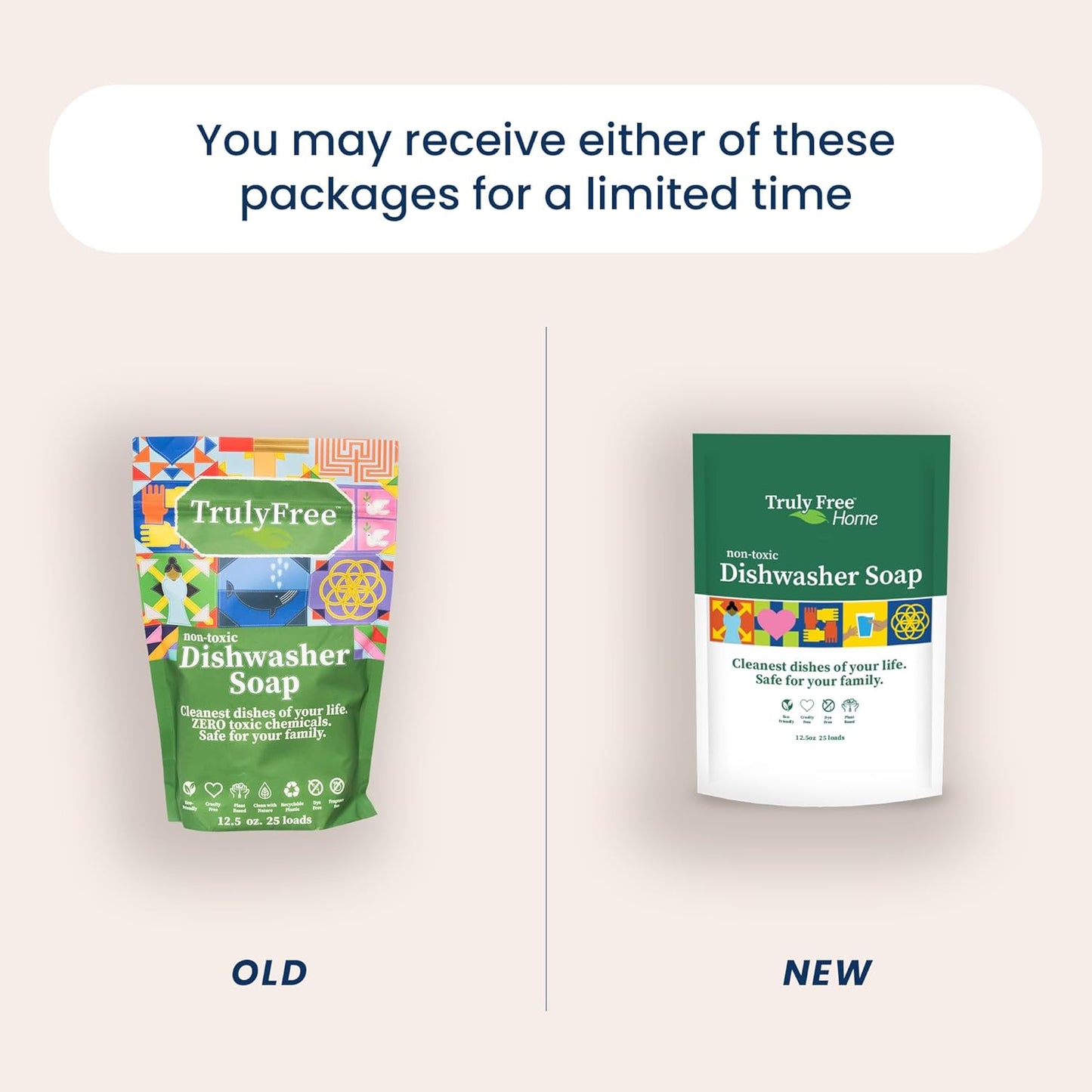 Automatic Dishwasher Detergent Powder - Concentrated Dishwashing Detergent, Dish Soap, Hard Water Stain Remover, Kitchen Cleaning Supplies, No Harmful Ingredients - 12.5 oz (Pack of 3)