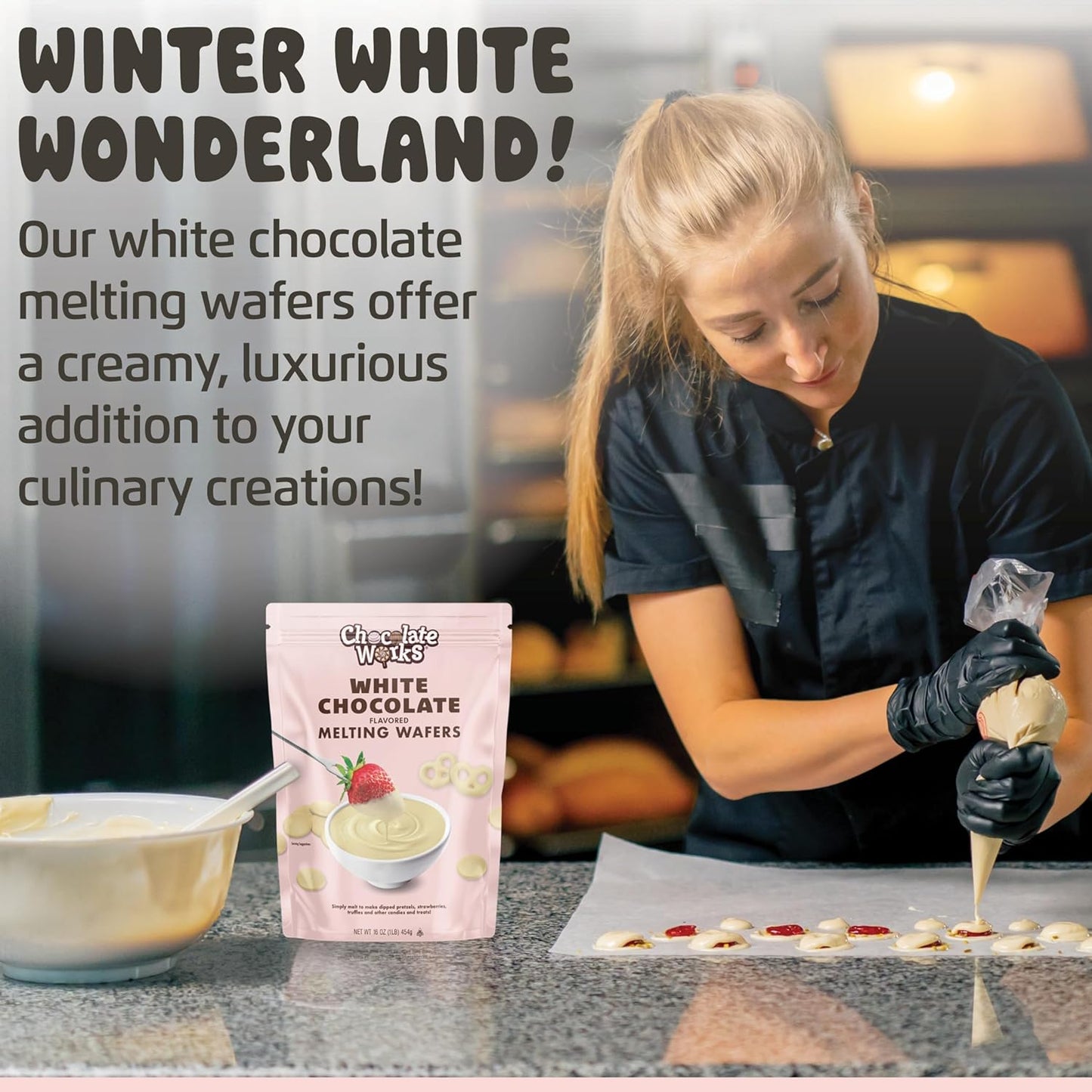 Chocolate Works Melting Chocolate Parent (2.5 lb (Pack of 1), White Chocolate)