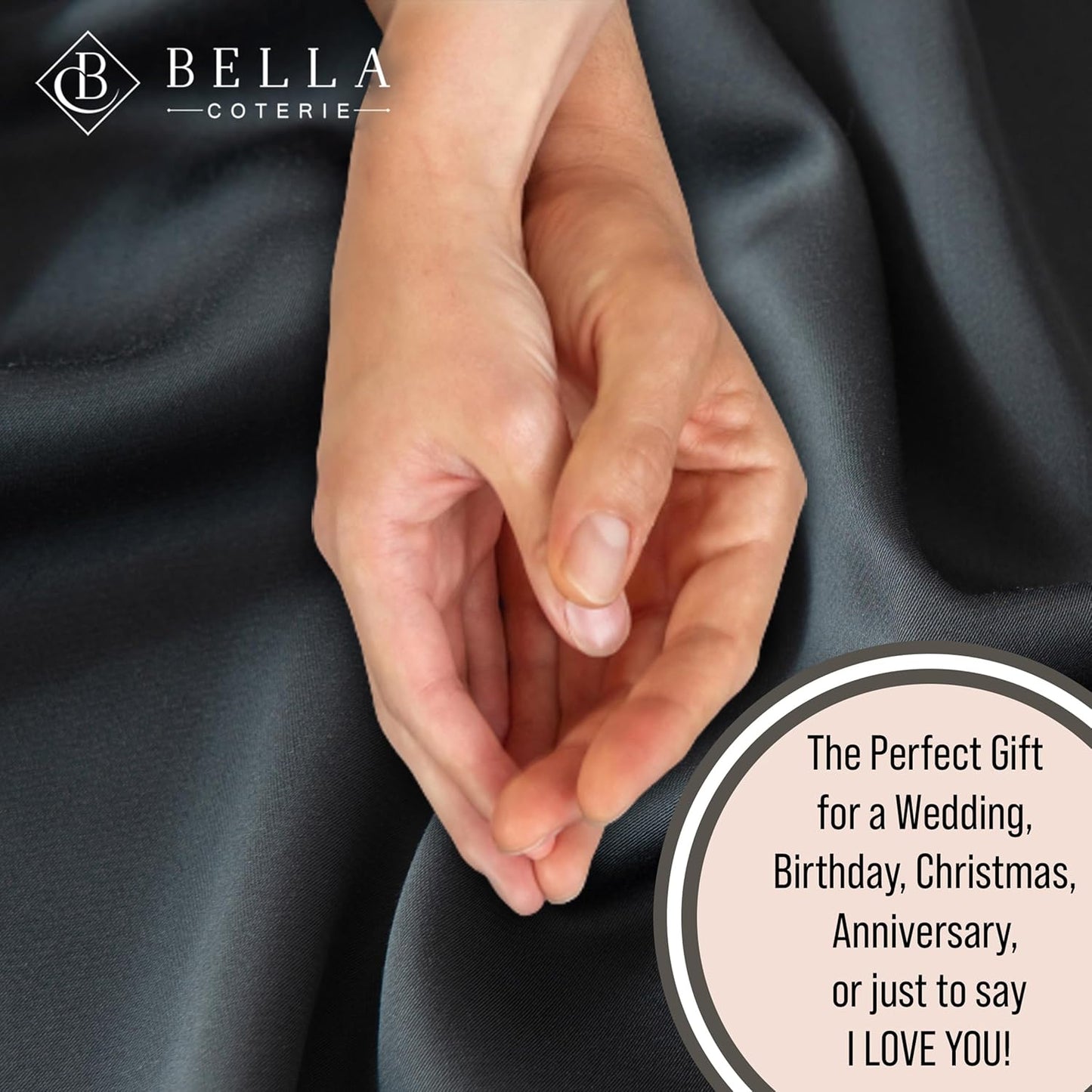 Bella Coterie Luxury Bamboo Viscose Queen Size Sheet Set | 100% Organically Grown | Ultra Soft | Cooling for Hot Sleepers | 18" Deep Pocket [Charcoal Grey]