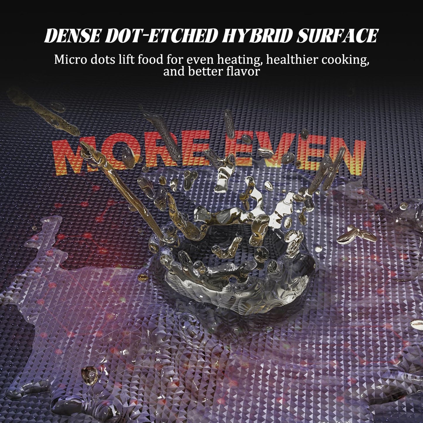 10" Hybrid Ceramic Nonstick Frying Pan, 3-Ply Stainless Steel Skillet, 2-Layer Coating, PFAS & PTFE Free, 9H Hardness & Corrosion Resistance, Dishwasher Safe, Induction Compatible-Dark Blue