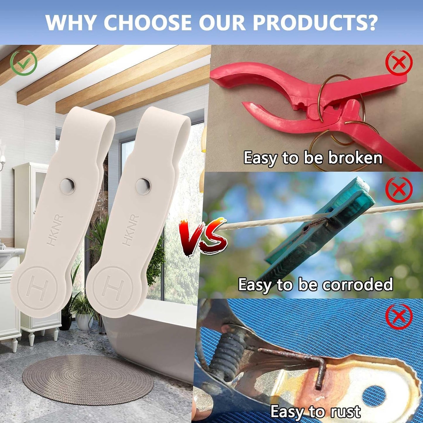 2 Pcs Strong Magnetic Towel Clips for Kitchen, Waterproof Silicone Towel Holder, Multi-Purpose Towel Holder for Bathroom, Kitchen, Outdoor Use (Beige)