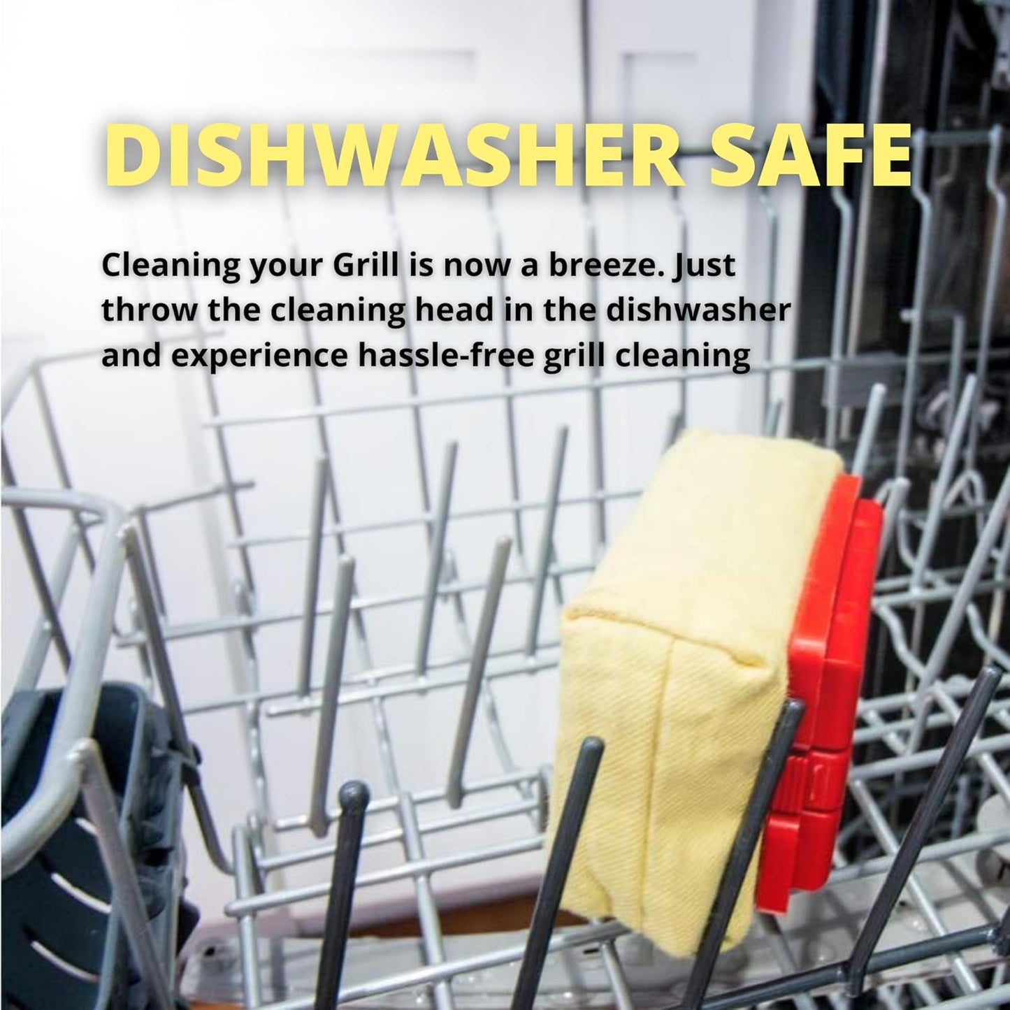 Grill Rescue BBQ Replaceable Cleaning Head, Bristle Free - Durable and Unique Grill Tools for Cast Iron or Stainless-Steel Grates, Barbecue Cleaner (Replaceable Head)