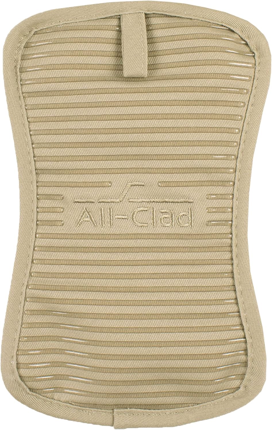 All-Clad Premium Pot Holder & Hot Pad: Heat Resistant to 500 Degrees - 100% Cotton, 10"x6.25" Hot Pad for Kitchen and Barbeque, (1-Pack), Cappuccino