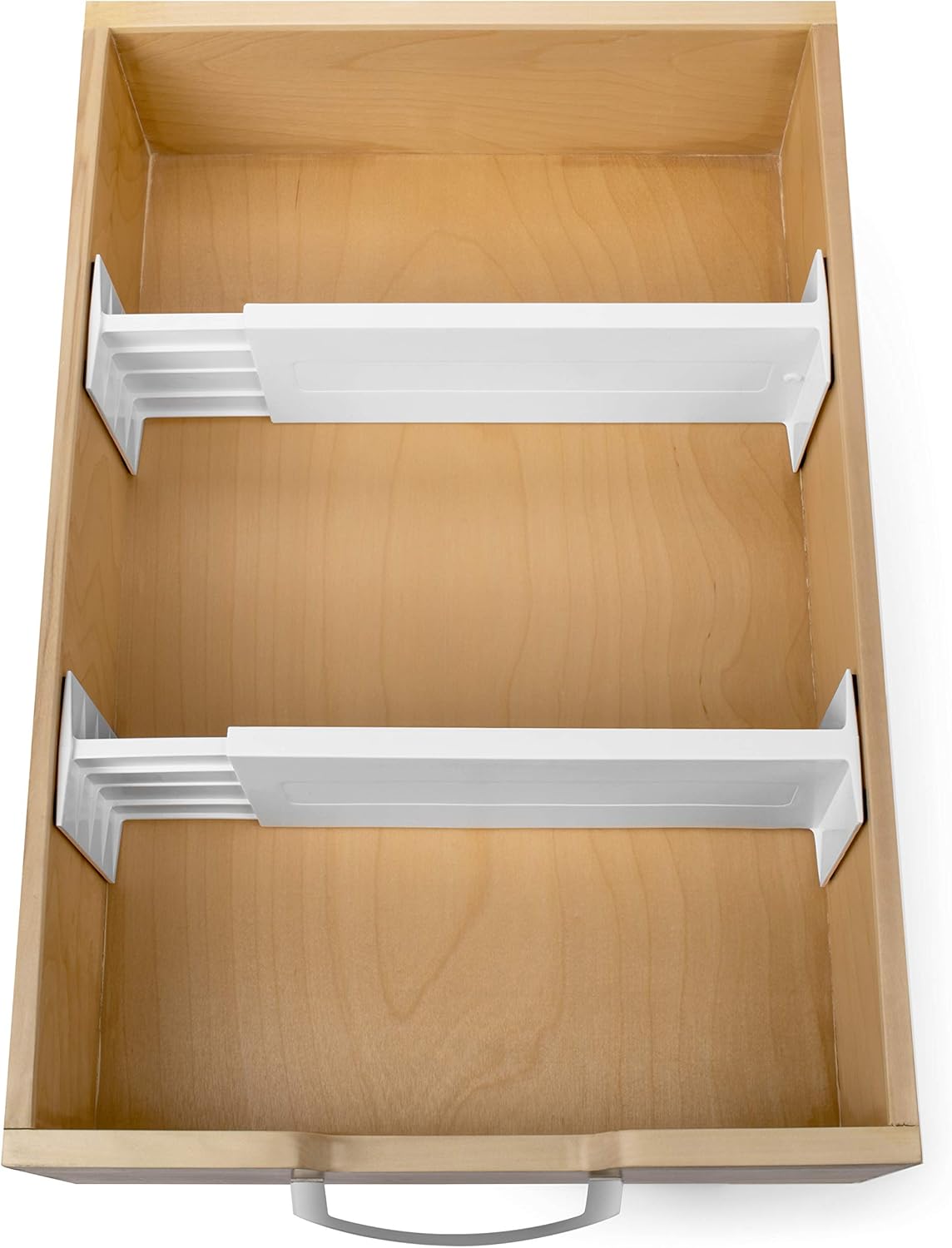 Dial Industries Adjustable Dresser Drawer Clothes Organizer Dividers, Set of 2, 4.5" Deep