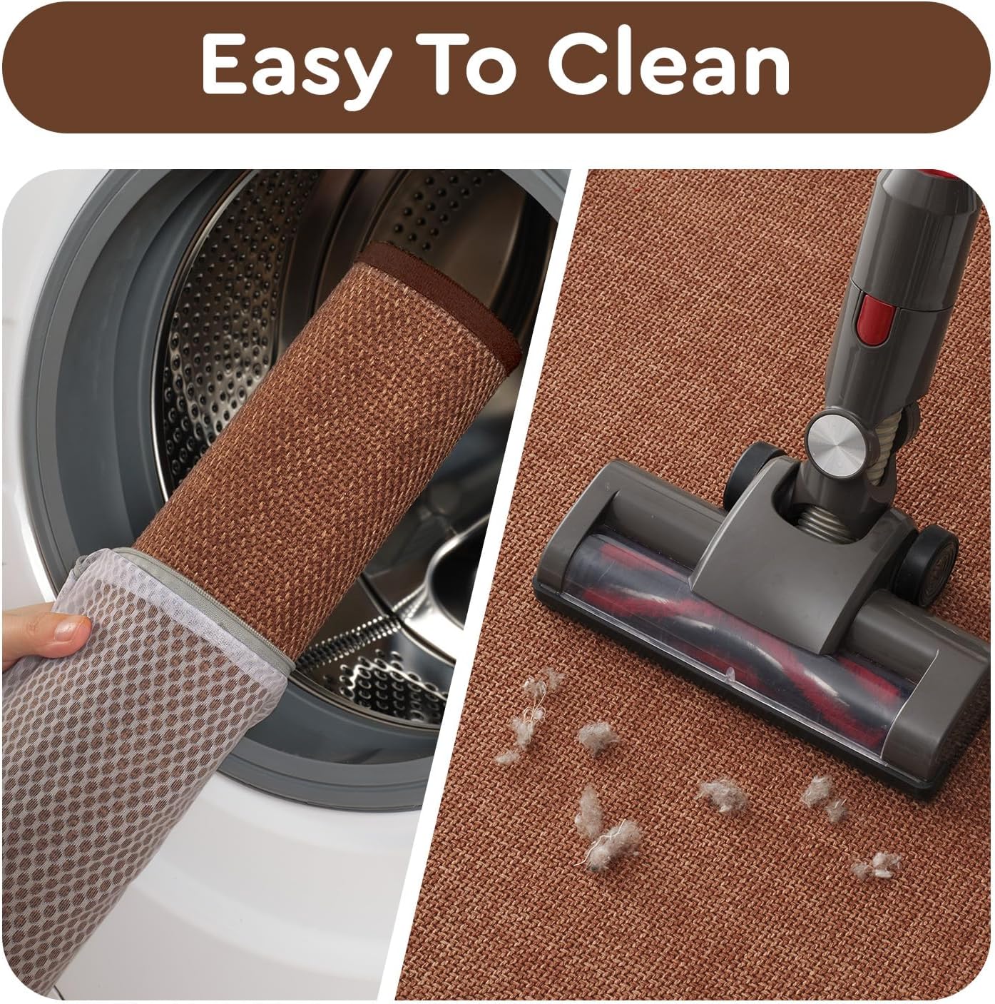 tchdio Kitchen Mats for Floor, Rubber Backed Kitchen Rugs Non Slip Washable, Superior Absorbent Kitchen Runner Rug Easy to Clean, Comfort Kitchen Floor Mat Front of Sink (Burnt Orange, 20" × 47")