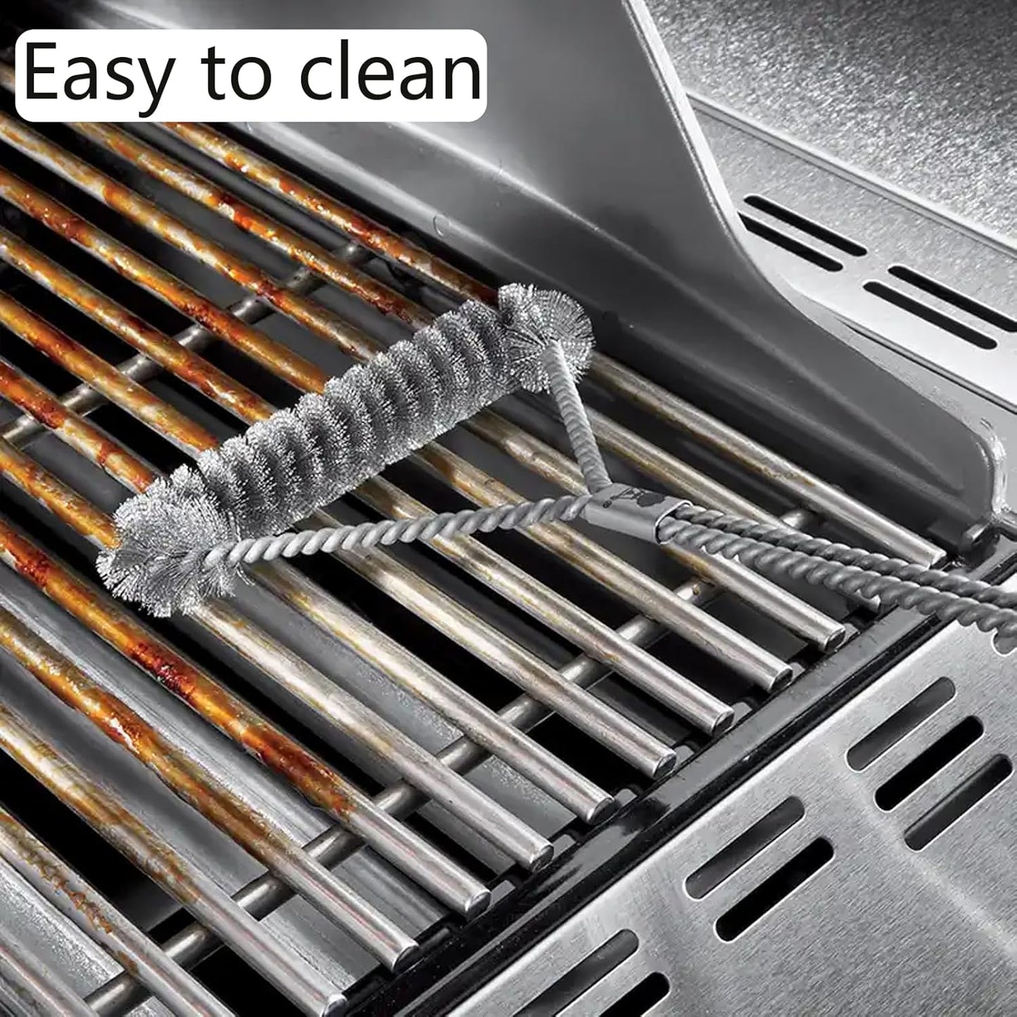 16517 Stainless Steel 4 Cooking Grid Grates Replacement for Bull Angus 47628 47629 Outlaw 26038 26039 69008 69009 65073 87049 Lion Premium L75000 Gas Grill 19-1/4"