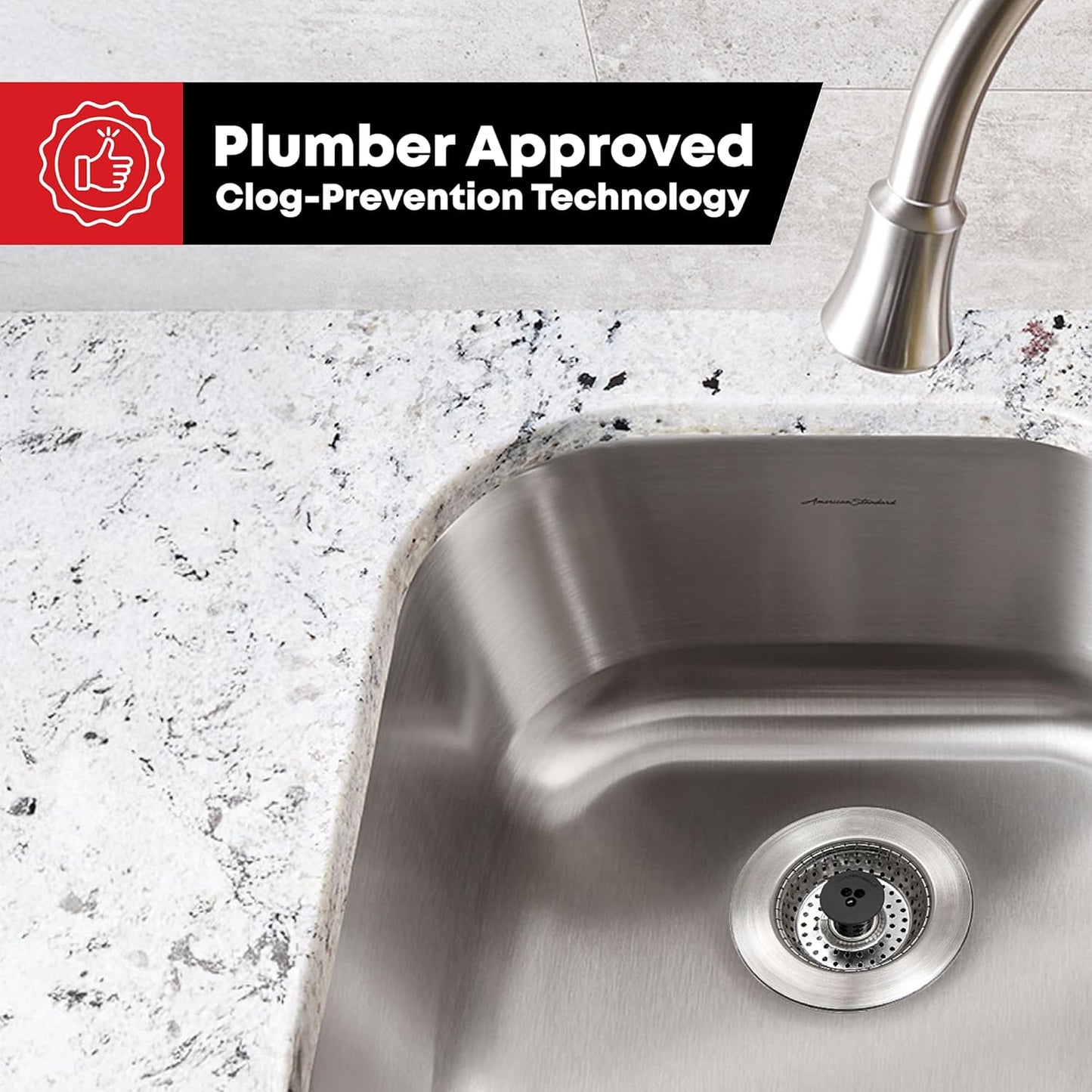 Kitchen SinkShroom Revolutionary Clog-Free Stainless Steel Sink Strainer, Chrome gray