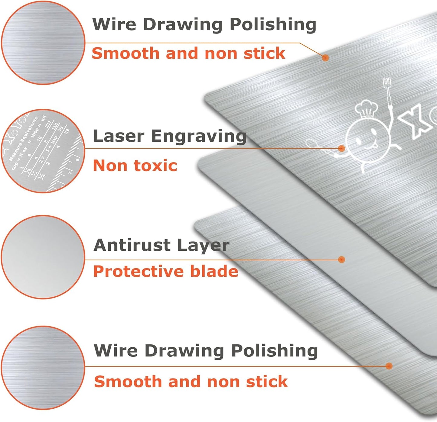 Bench Scraper Dough Chopper Onion Holder for Slicing Slicer Onion Cutter with Protective Cover and Anti-Slip Handle Stainless Steel Chopper for Potato, Tomato, Avocados, Eggs, Vegetable, Onions