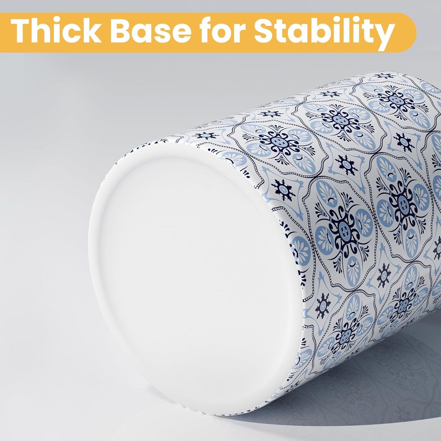 Ceramic Kitchen Utensil Holder for Countertop, Large Mediterranean Utensil Crock ,Navy Blue