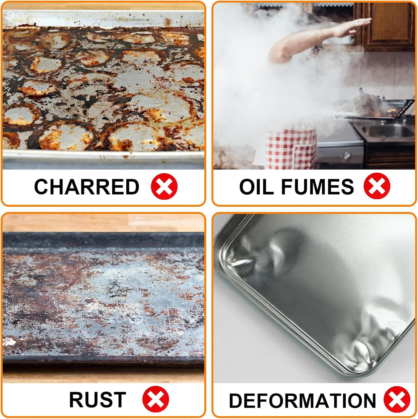 ABYDA Universal Stainless Steel Cooking Griddle, Heavy-Duty 4mm Flat Top Plate Insert with Grease Groove and Removable Handles,Premium Nonstick Coating for Gas/Charcoal/Stove, 17"x13"