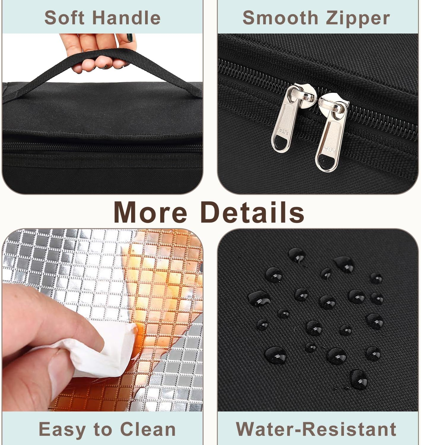 FlowFly Small Insulated Lunch box Portable Soft Bag Mini Cooler Thermal Meal Tote Kit with Handle for Work & School, Red