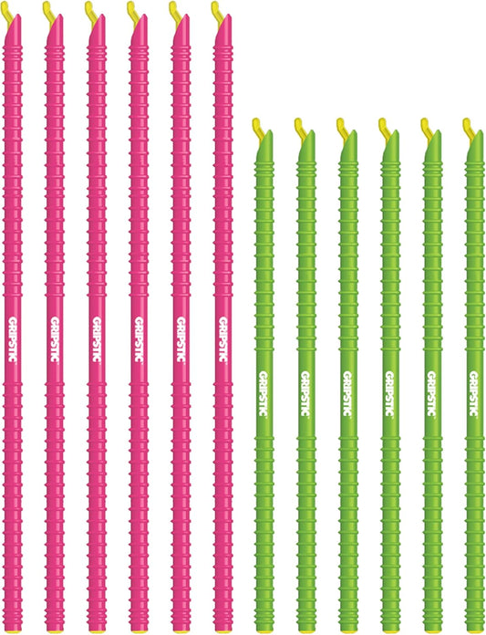 GripStic Bag Sealer. Reusable Chip Clips, Bag Clips For Food. Patented. Airtight & Waterproof Bag Clips for Food Storage. Clip Chip For Chips and Other Food Bags. (6) 11.25" and (6) 13.75" GripStics.