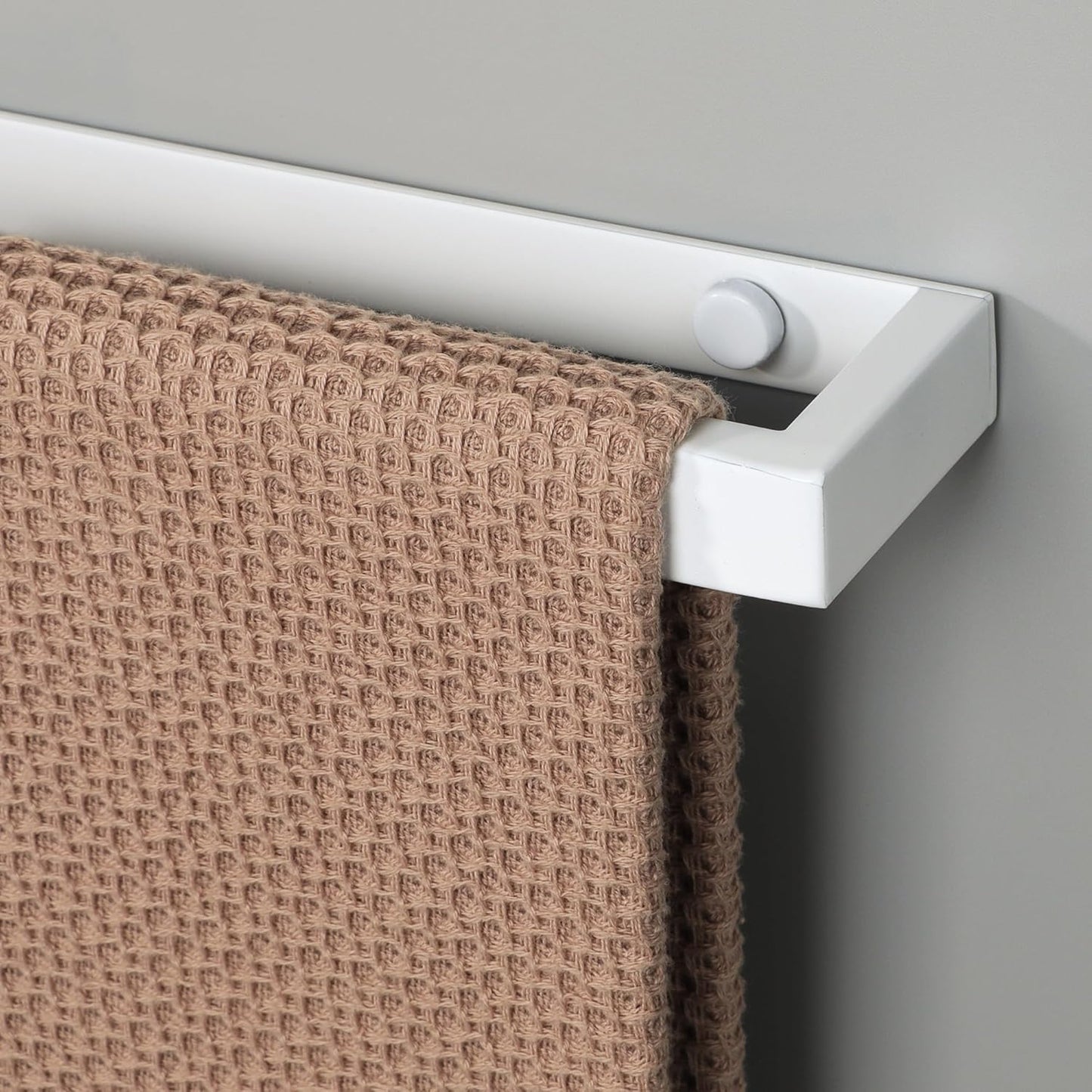 Alise Bath Towel Bar,Wall Mount Towel Holder Towel Rack Towel Hanger for Bathroom Lavatory,8 Inch SUS304 Stainless Steel Towel Rail,White Finish GJF020-W