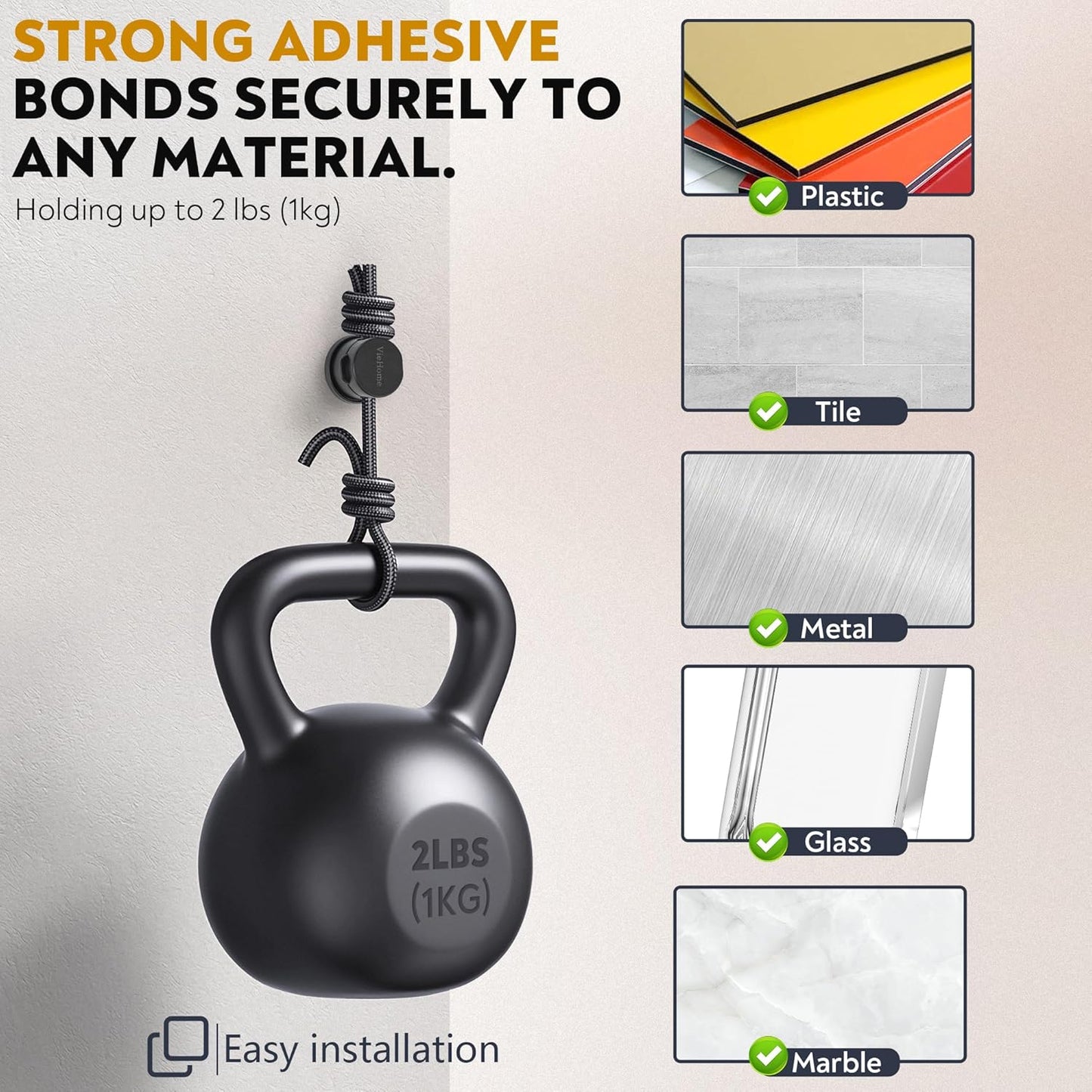 8 Pack Magnetic Cable Management Clips - Ideal Cord Holder for Nightstand, Desk, Charger Holder - Phone Cord Holder w/360 Rotation