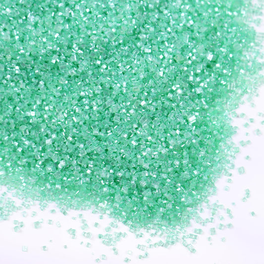 Green Sanding Sugar for Baking Easter Edible Sparkling Sugar Sprinkles Coarse Sugar Crystals for Cake Decoration Cookie Cupcake Topper Ice Cream Topping Supplies 150g/5.3oz