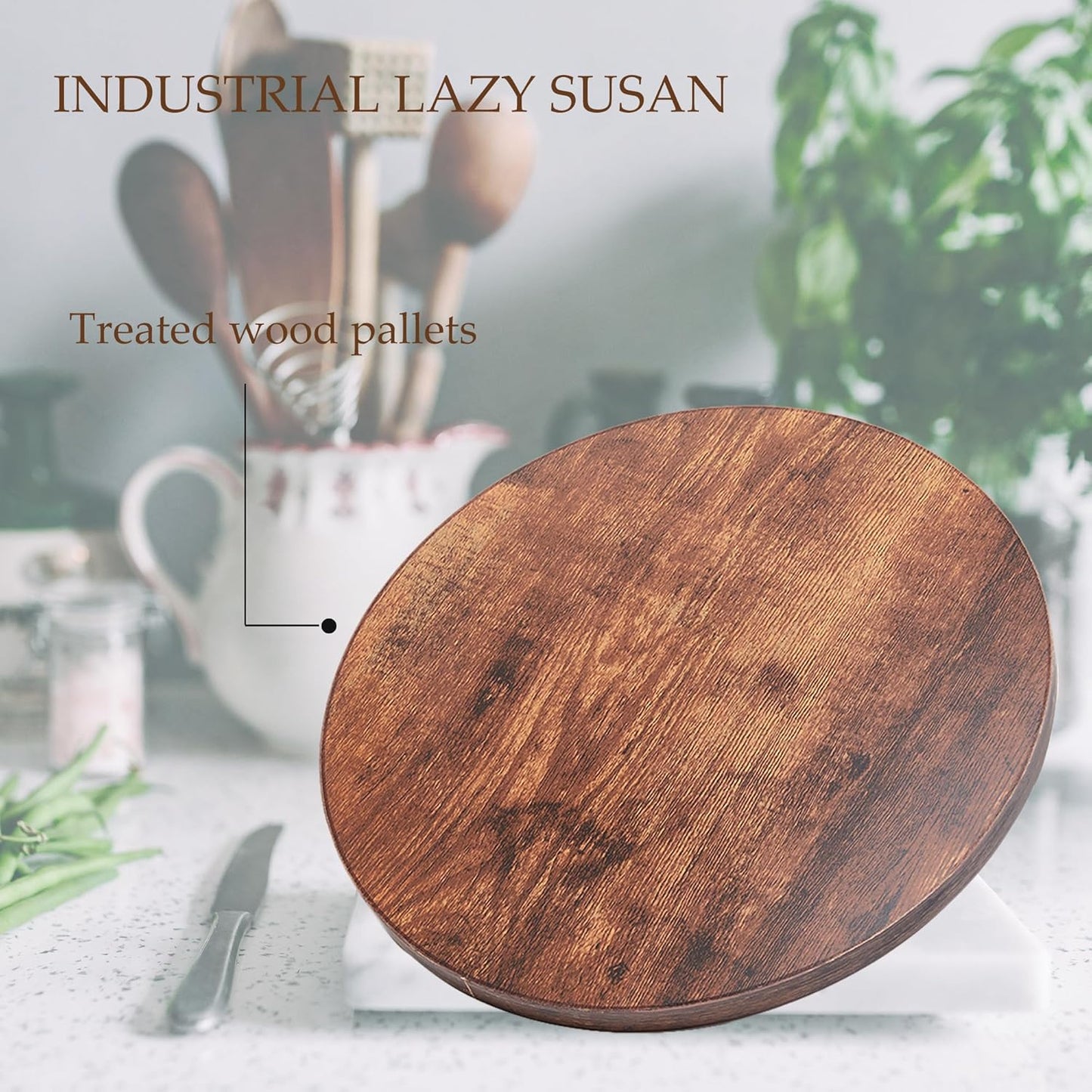 9-inch Lazy Susan Organizers, ACIAZAAZ Lazy Susan Turntable for Cabinet, Kitchen Turntable Storage for Table, Countertop, Pantry