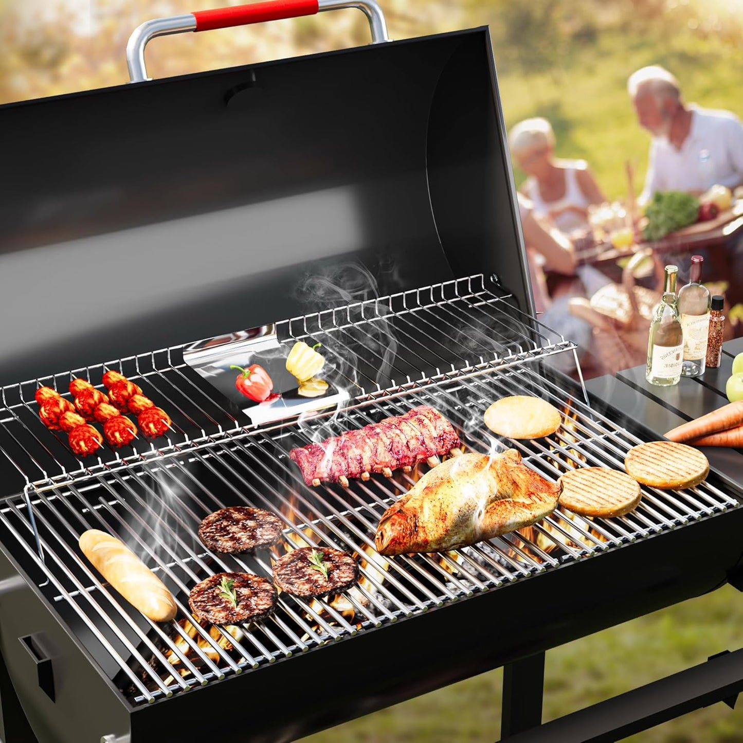 17" Stainless Steel Cooking Grates for Charbroil Commercial Infrared 3 Burner 463355220 463242516 463242515 466242615 463243016, Grill Grates for 463346017 466242616 463367016 463246018, G466-0025-W1A