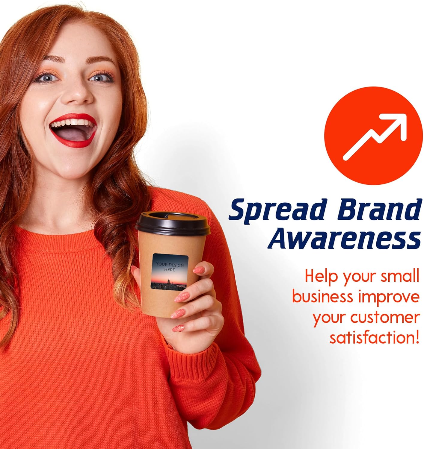 100 Custom Vinyl Stickers - Upload Your own Image, Text, Design, Logo - Personalized Logo Labels for Handmade, Packaging, Bottle, Jars, Candle, Brand Stickers (City, 1.5x1.5 Square)