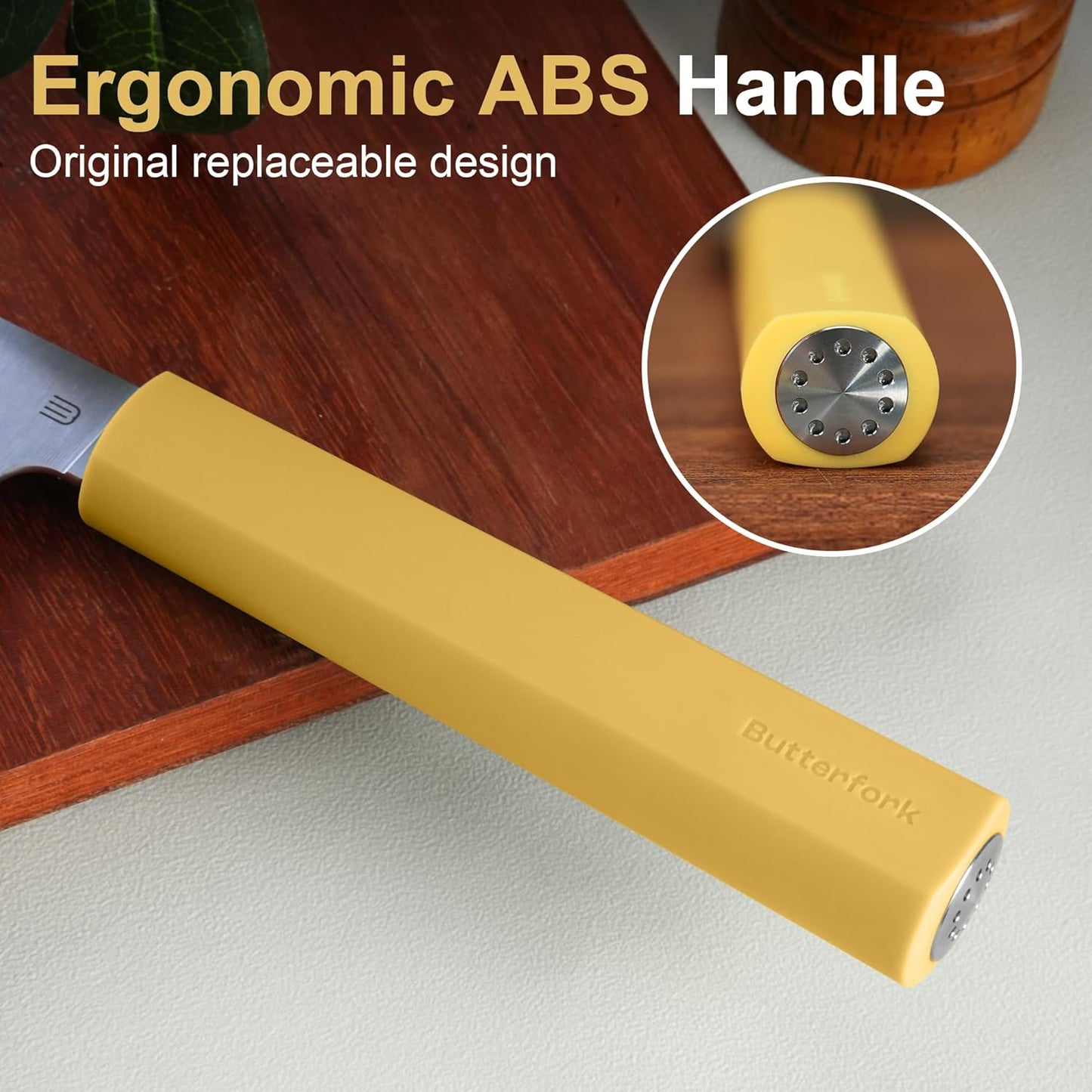 8 Inch Chef Knife, AR-RPM9 Steel & Ergonomic Handle Cooking Knife, Ultra Sharp Professional Kitchen Knife with Gift Box for Home Chefs