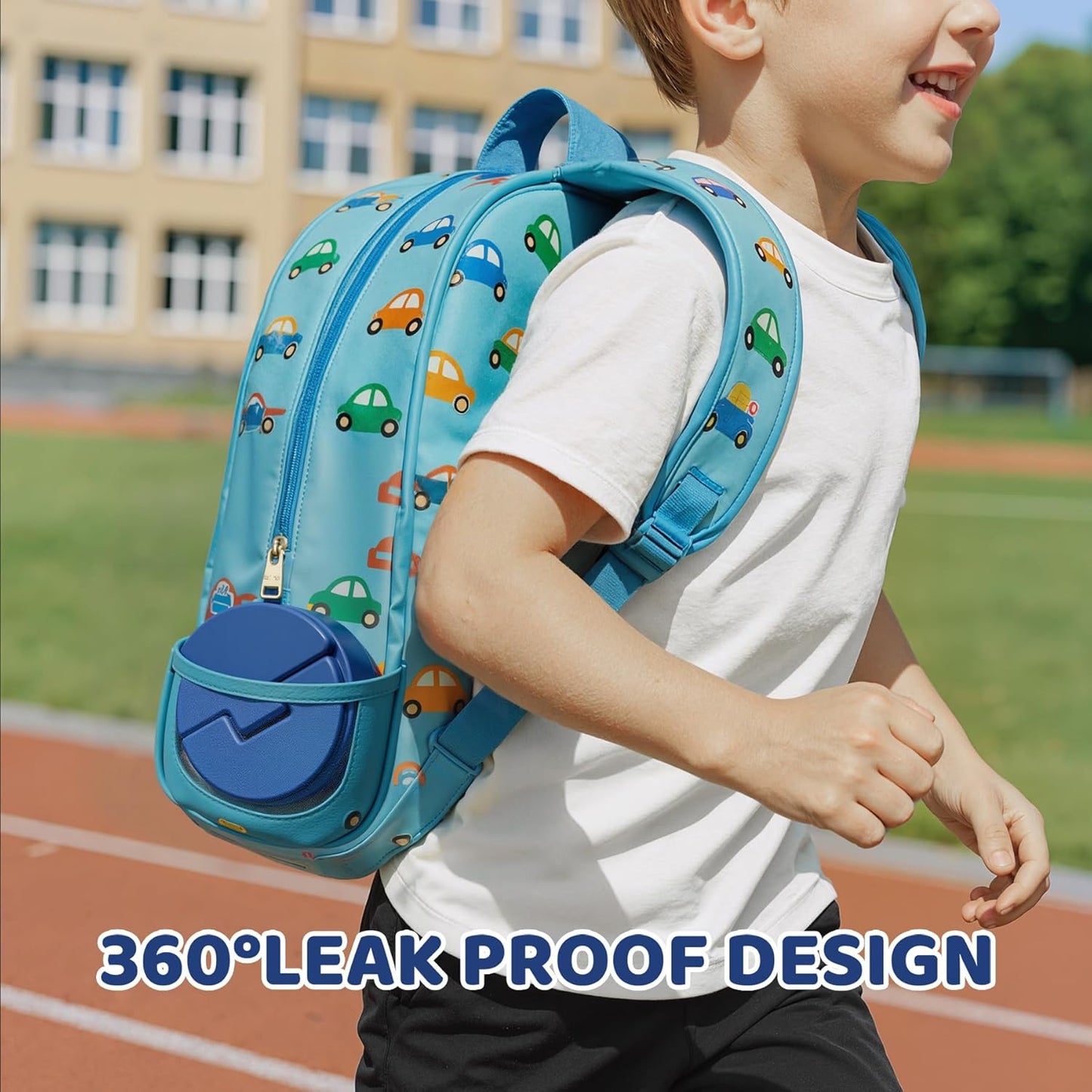 14.5oz Soup Thermo for Hot Food Kids Vacuum Insulated Food Jar Twist-Free Soup Thermo for Hot Food Kids Leakproof Stainless Steel Wide Mouth Lunch Container, Blue