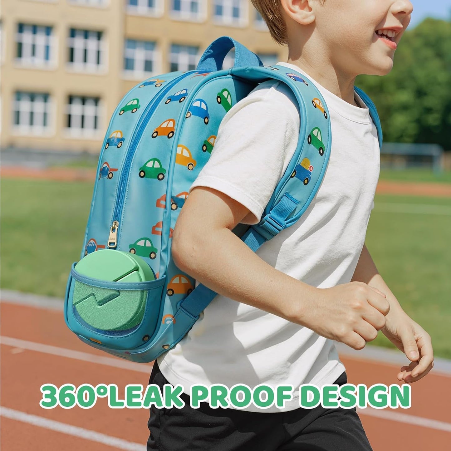 14.5oz Soup Thermo for Hot Food Kids Vacuum Insulated Food Jar Twist-Free Soup Thermo for Hot Food Kids Leakproof Stainless Steel Wide Mouth Lunch Container (Green)