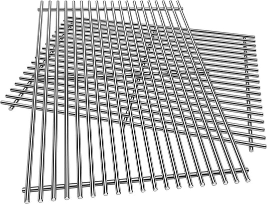 9MM 18 7/8" Stainless Steel Genesis 2 Grill Grates for Weber Genesis ii E-310 E-315 E-325 E-330 E-340 S-335 S-340 GS4 Grills Replacement Parts for Weber 66095 Genesis ii 300 LX 300 Series