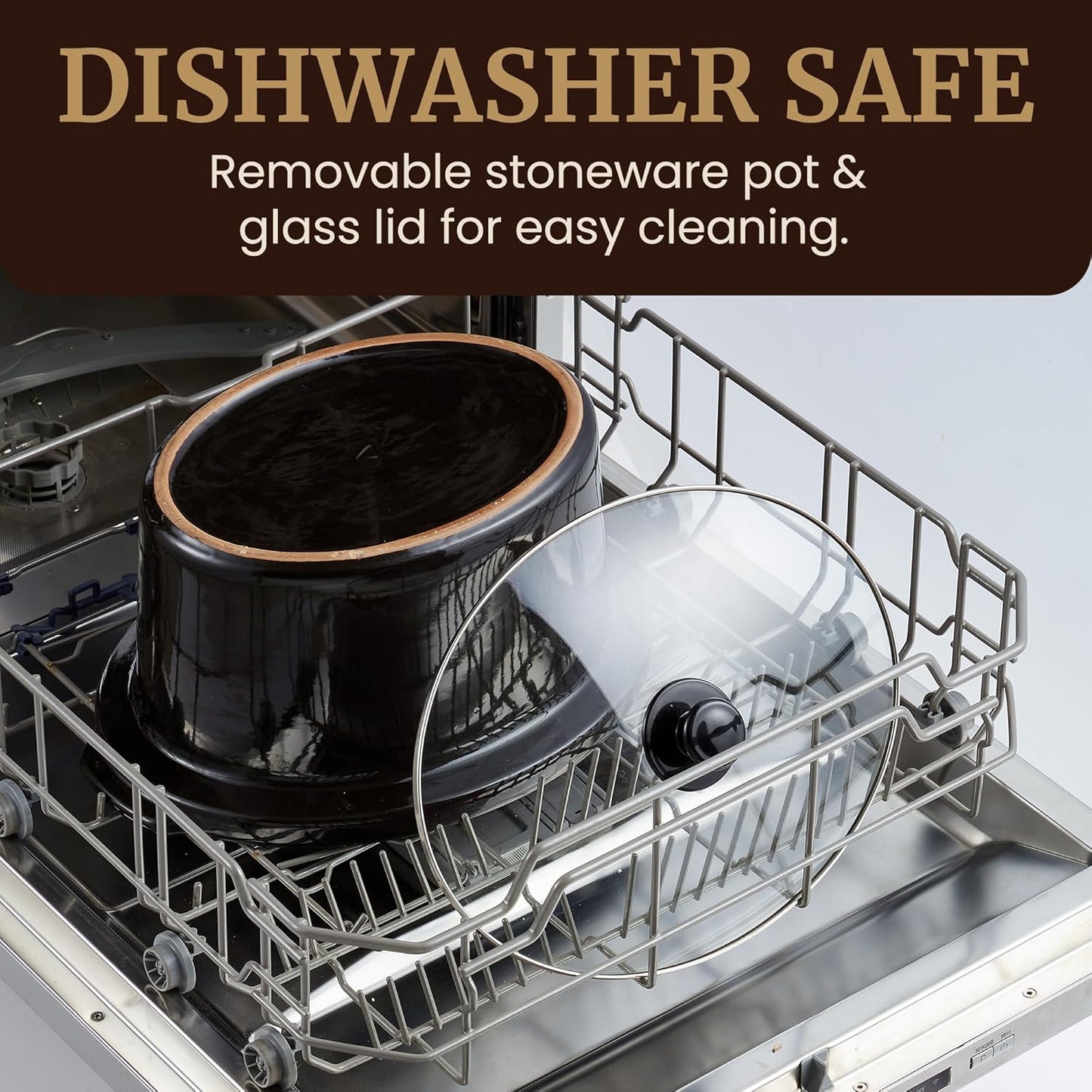 Elite Gourmet MST-900RXT# Electric Ceramic XL Jumbo Slow Cooker, Adjustable Temp, Entrees, Sauces, Stews & Dips, Dishwasher Safe Glass Lid & Crock, 8.5Qt, MetallicRed