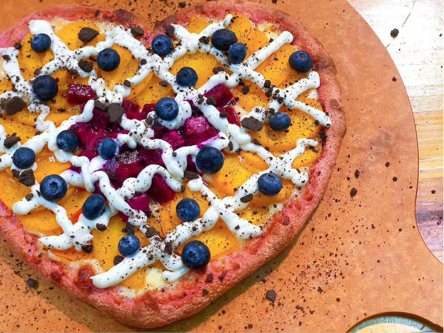 Pizza board 20"X16"Round Cutting Board Cutting Boards Wood For Kitchen with Handle Pizza Peel