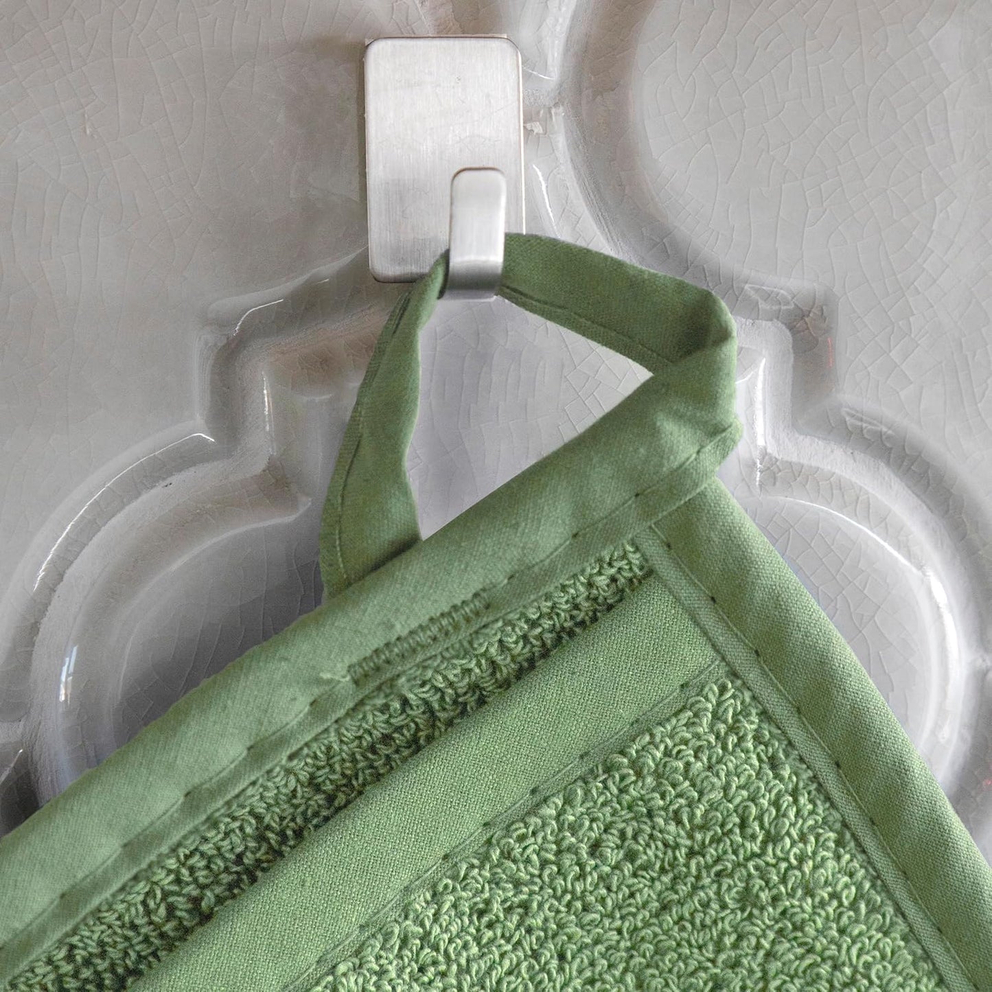 RITZ Terry Pocket Mitt & Hot Pad: Unparalleled Heat Resistant, Durable 100% Cotton – Ergonomically Designed for Optimal Grip – Easy-Care Machine Washable – 2-Pack, Juniper