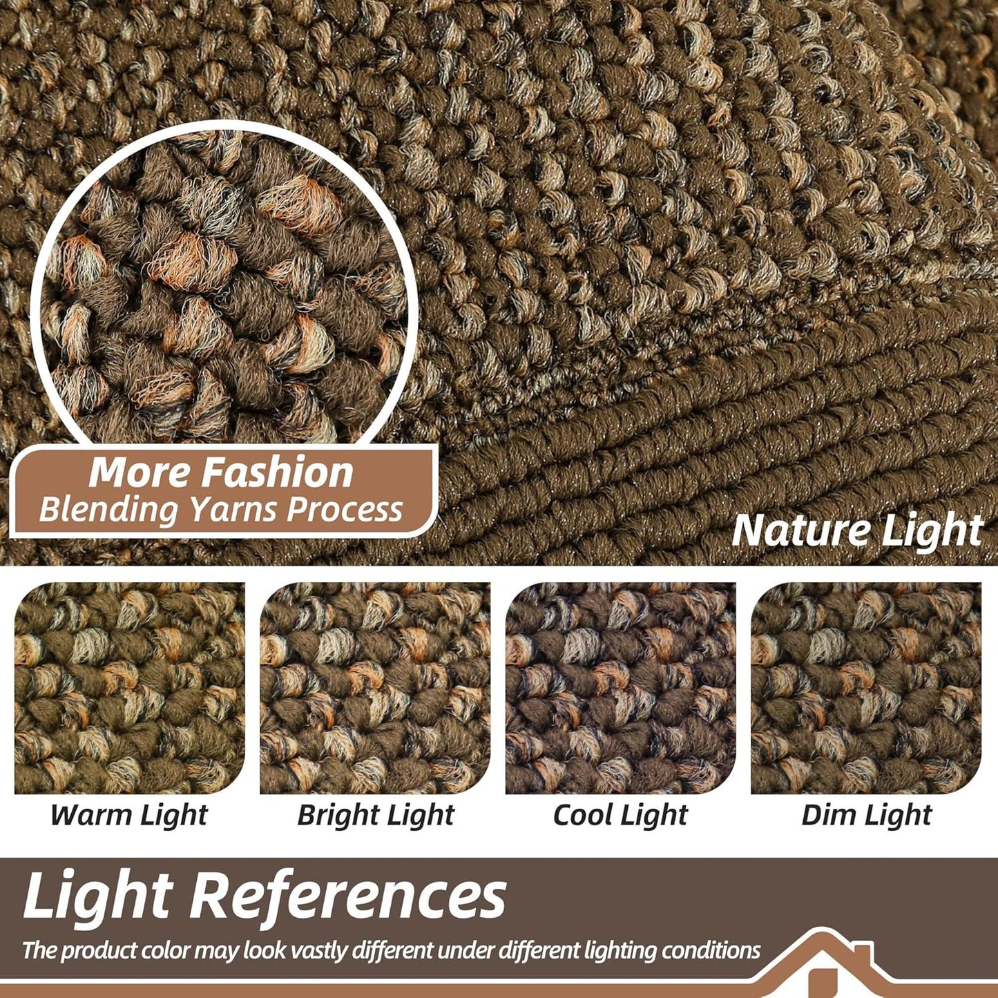 BEQHAUSE Indoor Door Mat 24" x 36", Dirt Trapper Door Mats Non-Slip Entryway Rugs Washable, Resist Dirt Absorbent Welcome Mat, Low Profile Floor Mats for Front Back Door and Entryway, Brown