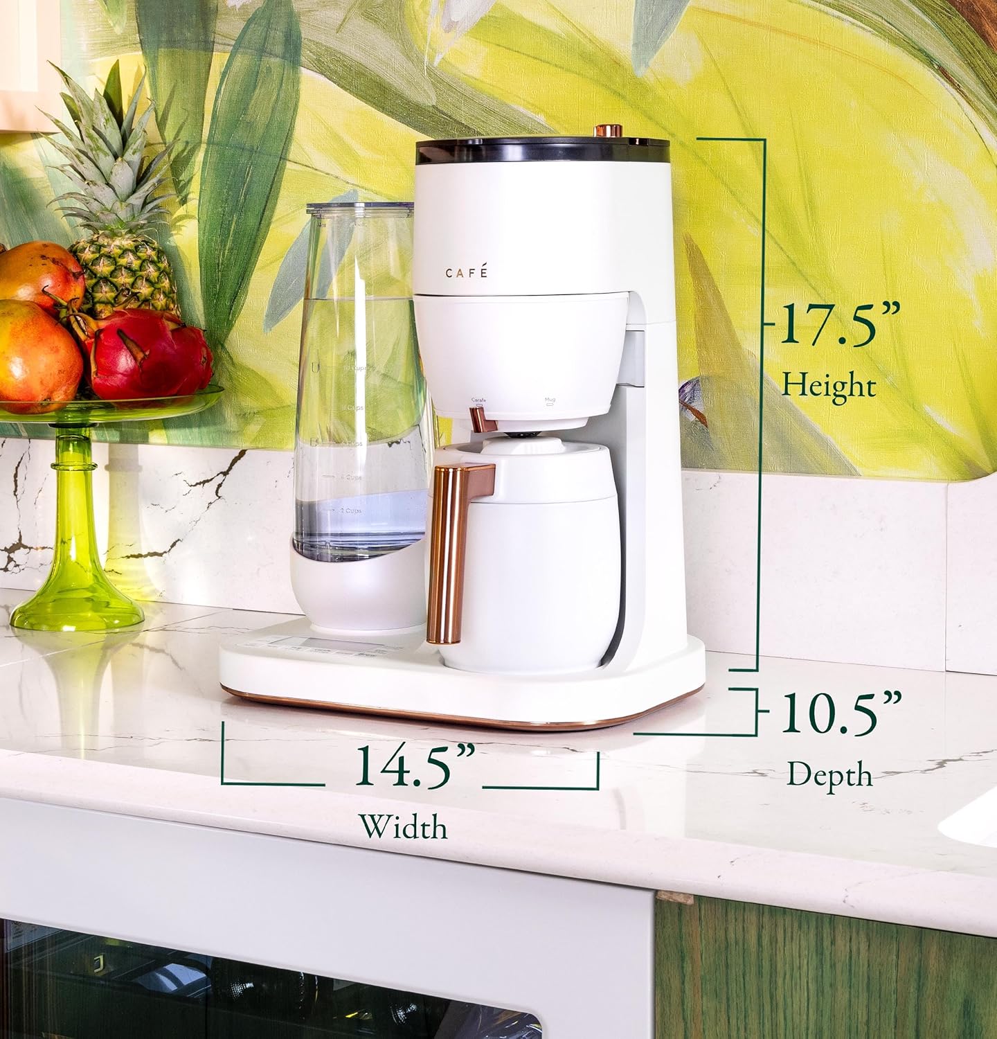 Café Specialty Grind and Brew Coffee Maker, Single-Serve Option, 10-Cup Thermal Carafe, WiFi Enabled Technology, Smart Home Kitchen Essentials, SCA Certified, Barista-Quality Brew, Matte Black