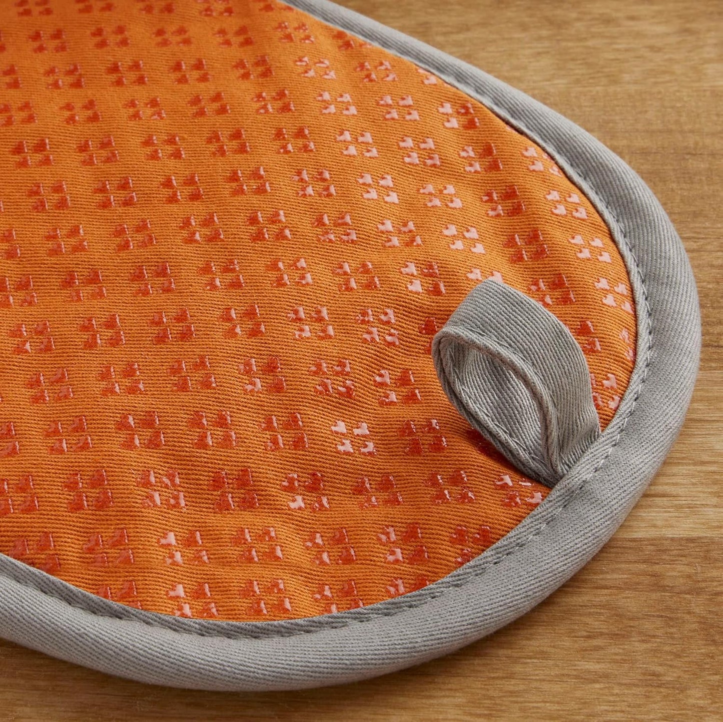 KitchenAid Asteroid Pot Holder 2-Pack Set, Honey Orange, 6.5"x10"